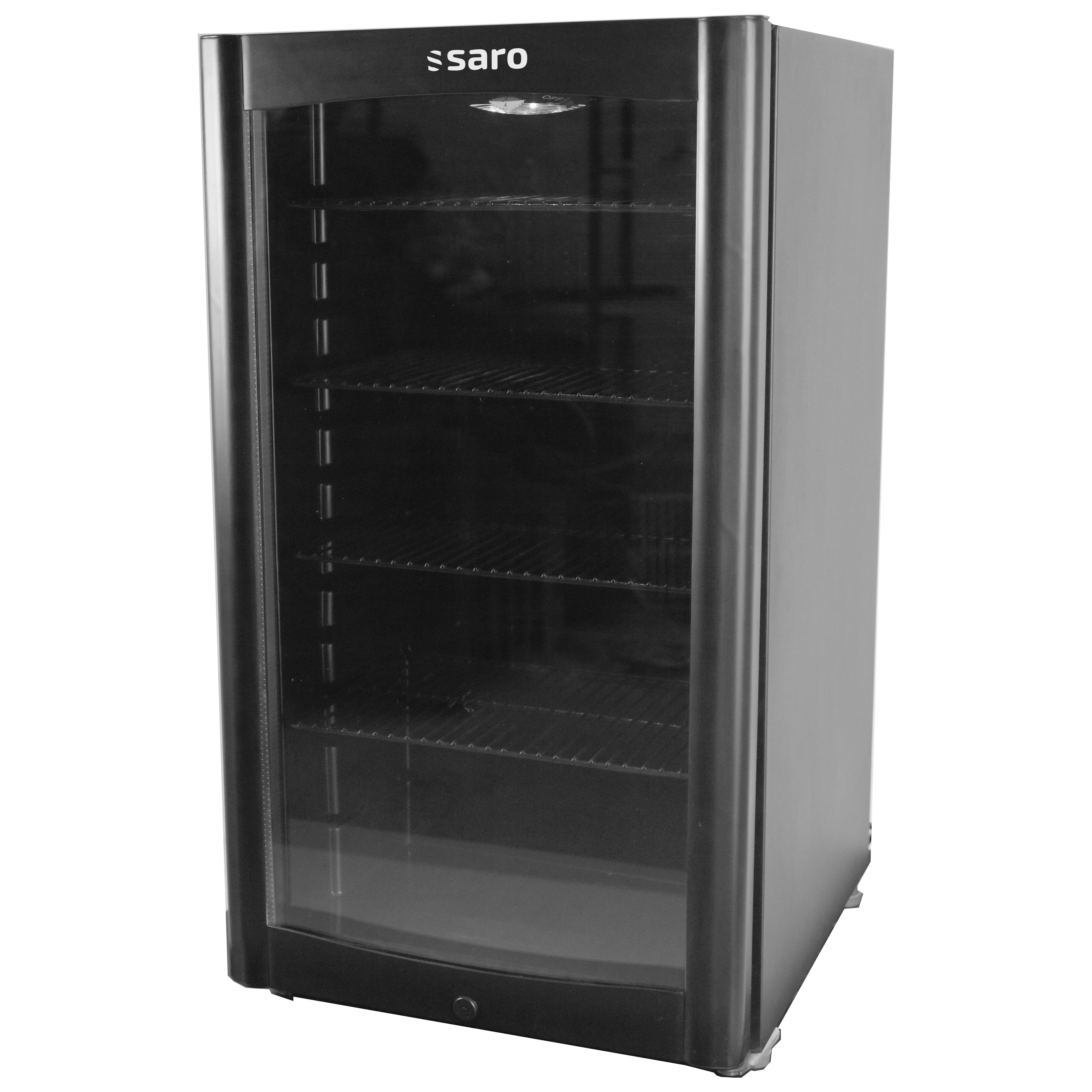 SARO drikkevarekøleskab, sort, model DK 90 - 100 liter