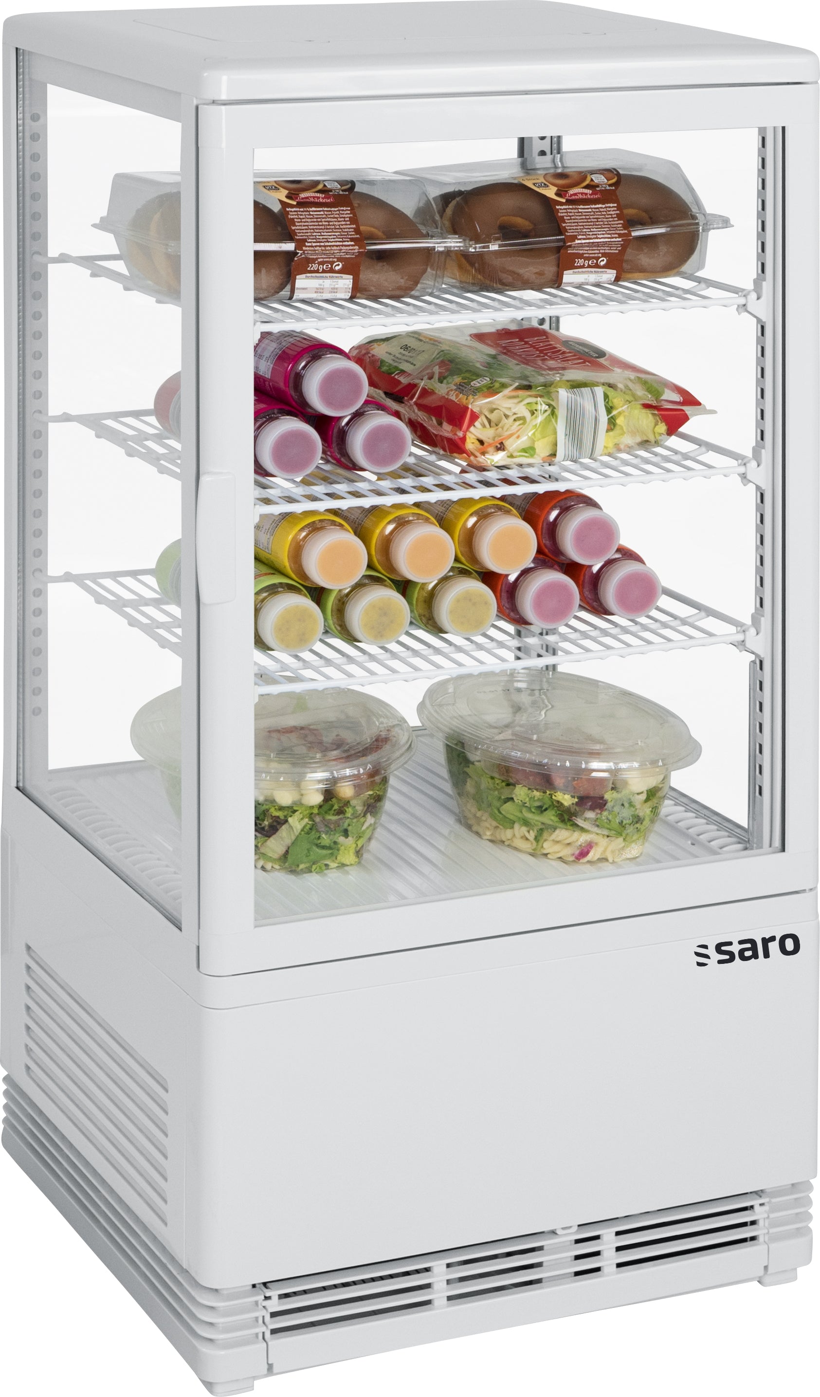 SARO Mini Køleskab Ventileret Køling Model SC 70 Hvid