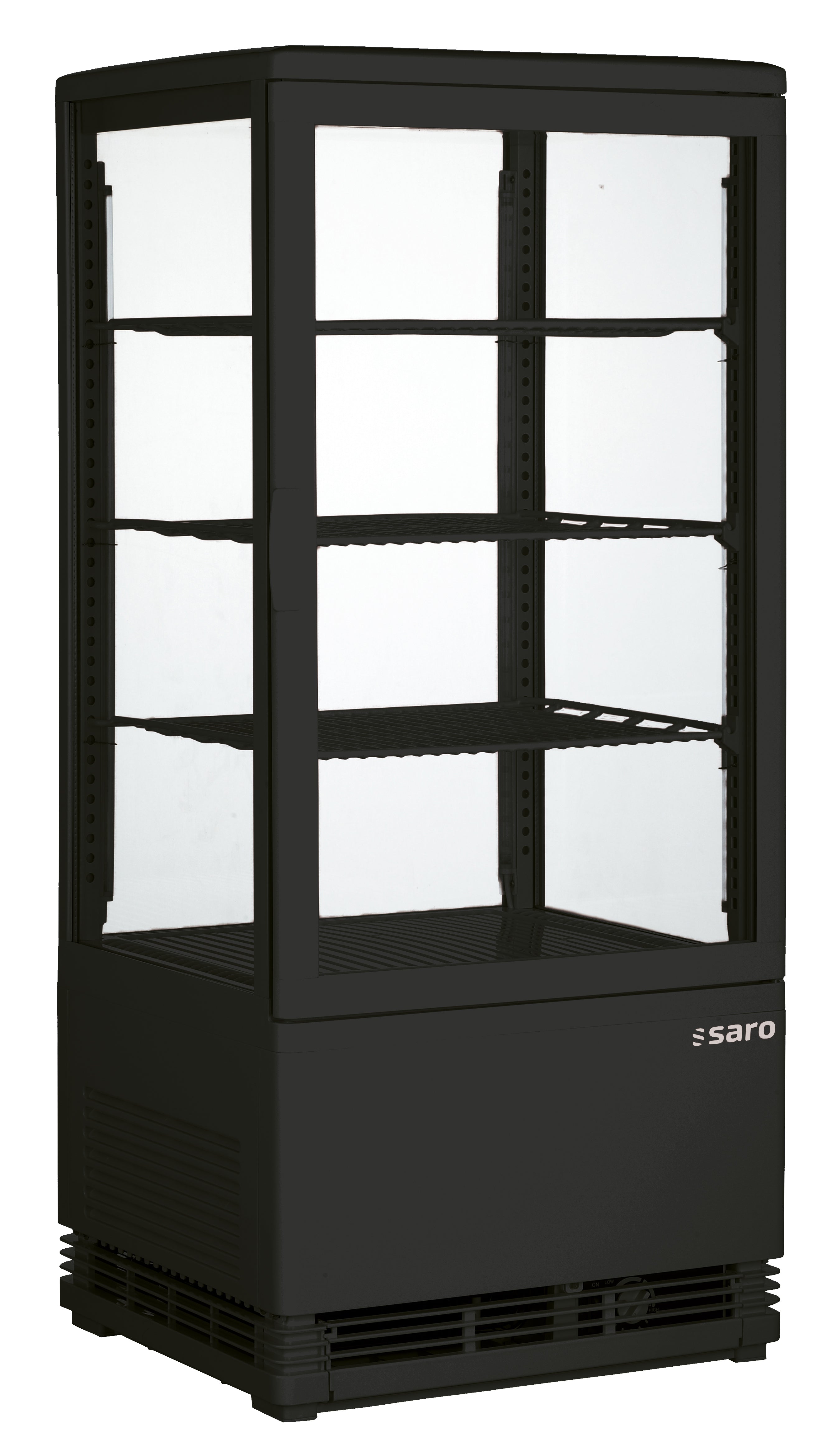 SARO Mini Køleskab Ventileret Køling Model SC 80 Sort