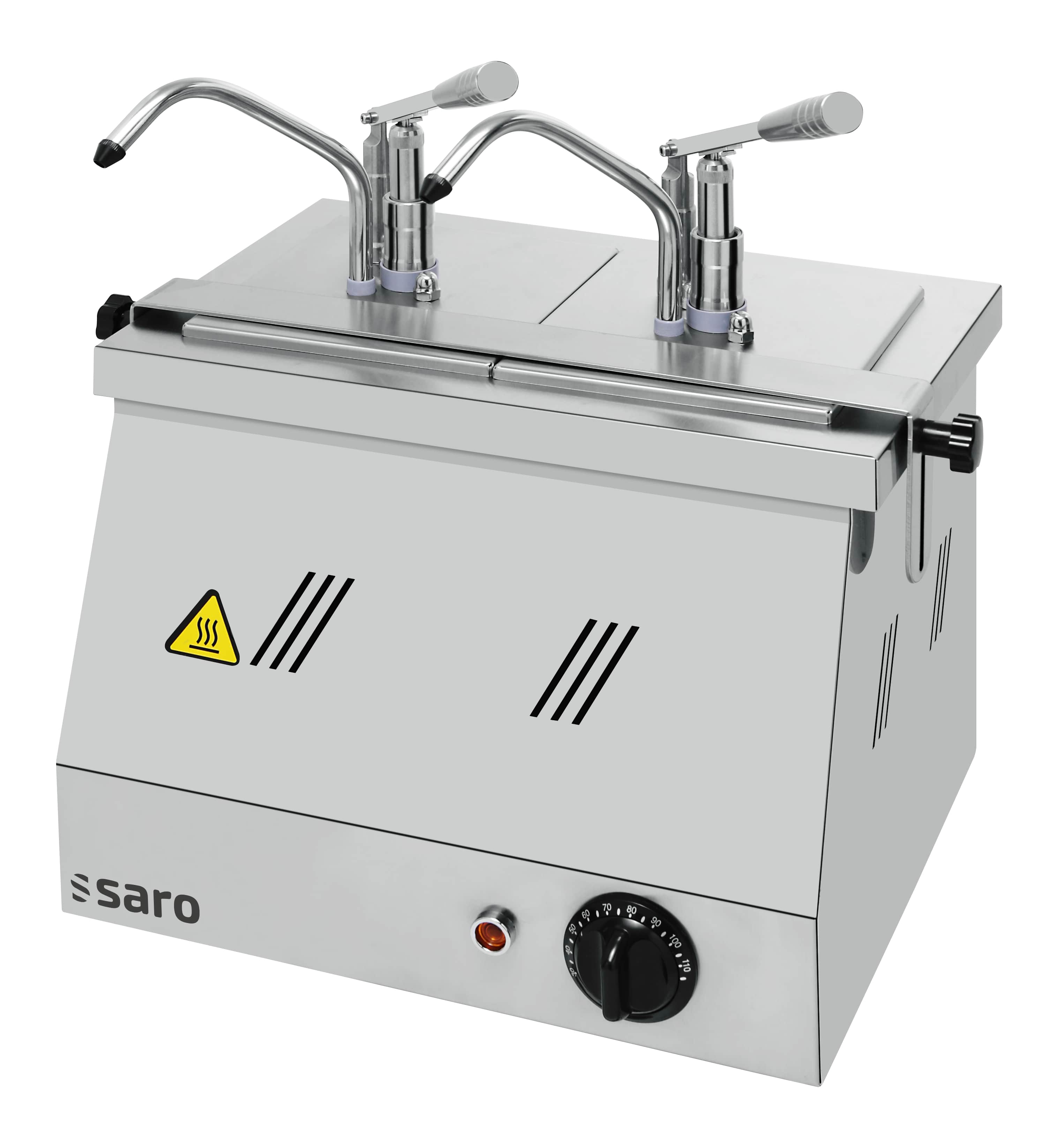 SARO Bainmarie 2 x 1/4 og 2 x 1/6 med pumpehoved model BM-0216