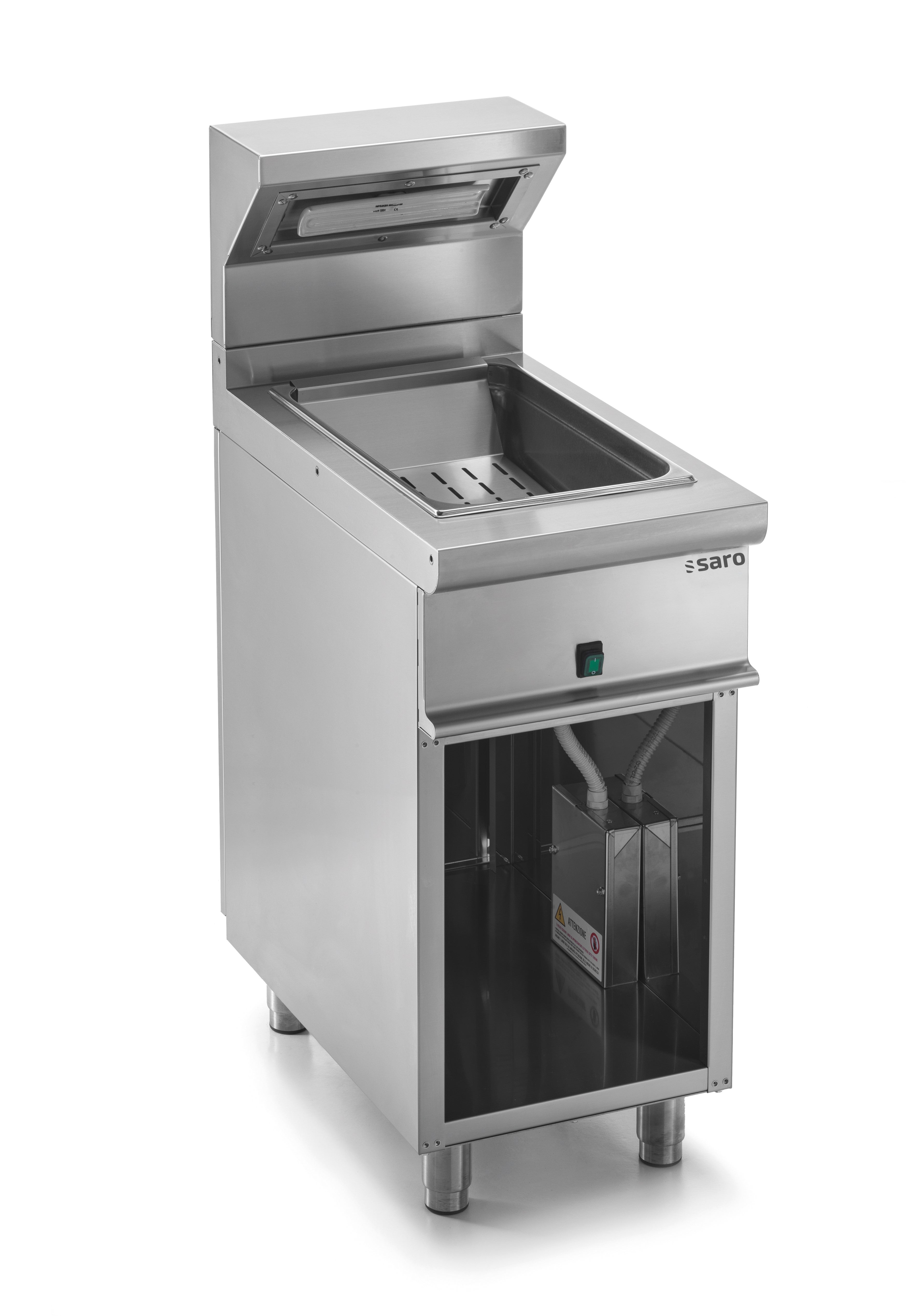 SARO Pommeswärmer mit offenem Unterbau model E7/SPE40BA