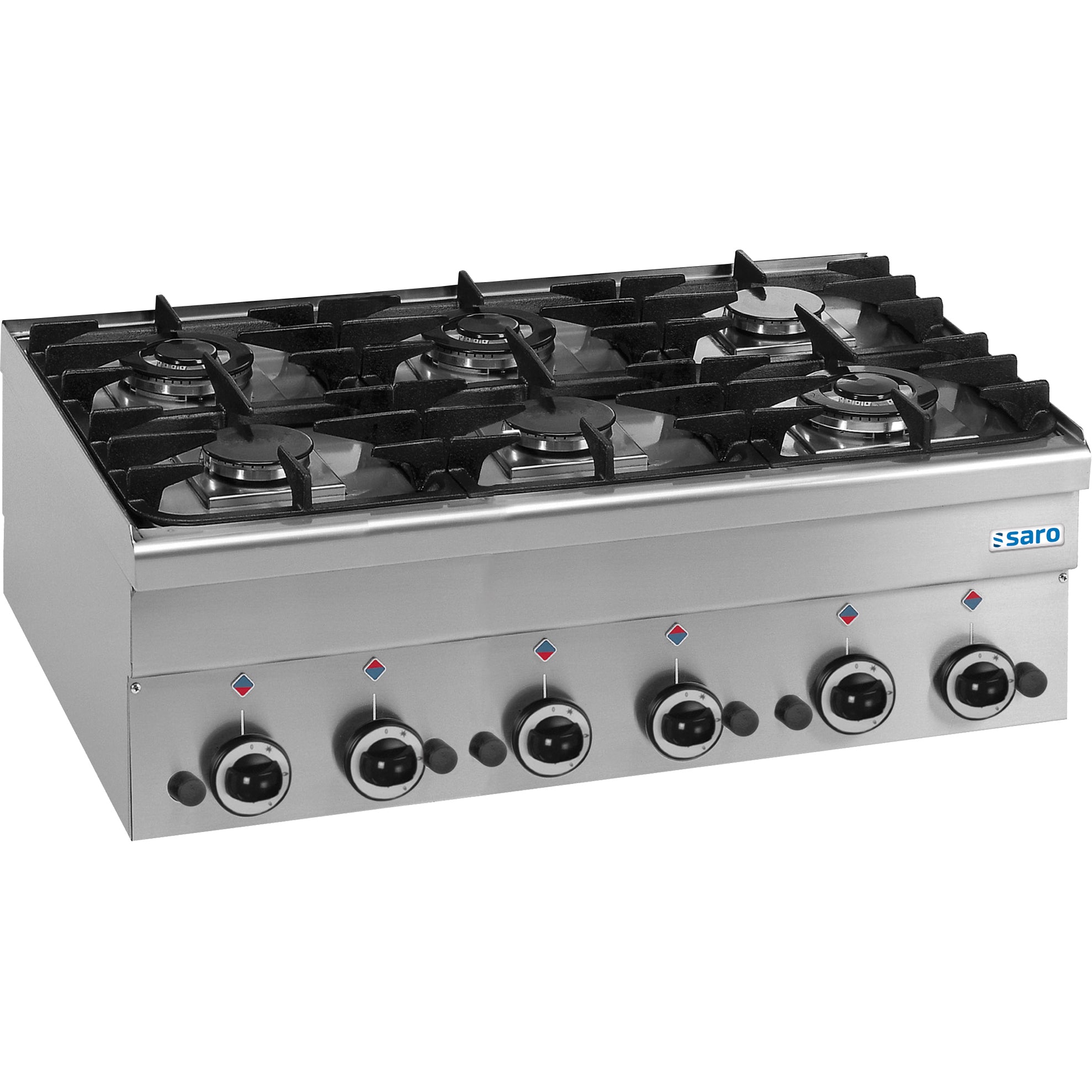 SARO gaskomfur, 6 blus, 600 Line bordmodel G6S6