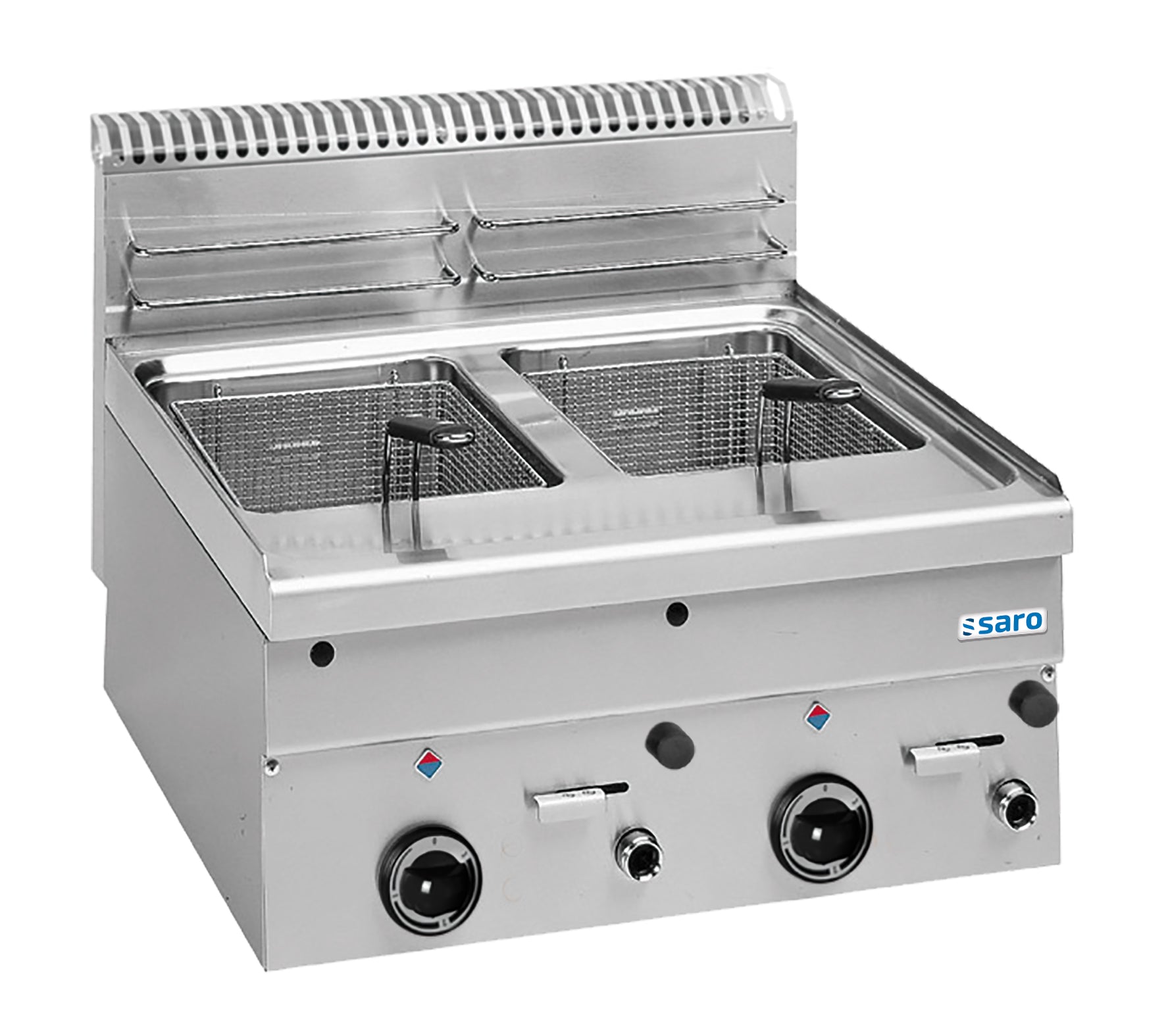 SARO Gasfrituregryde 8+8 L Bordplade 600 Line model GF66
