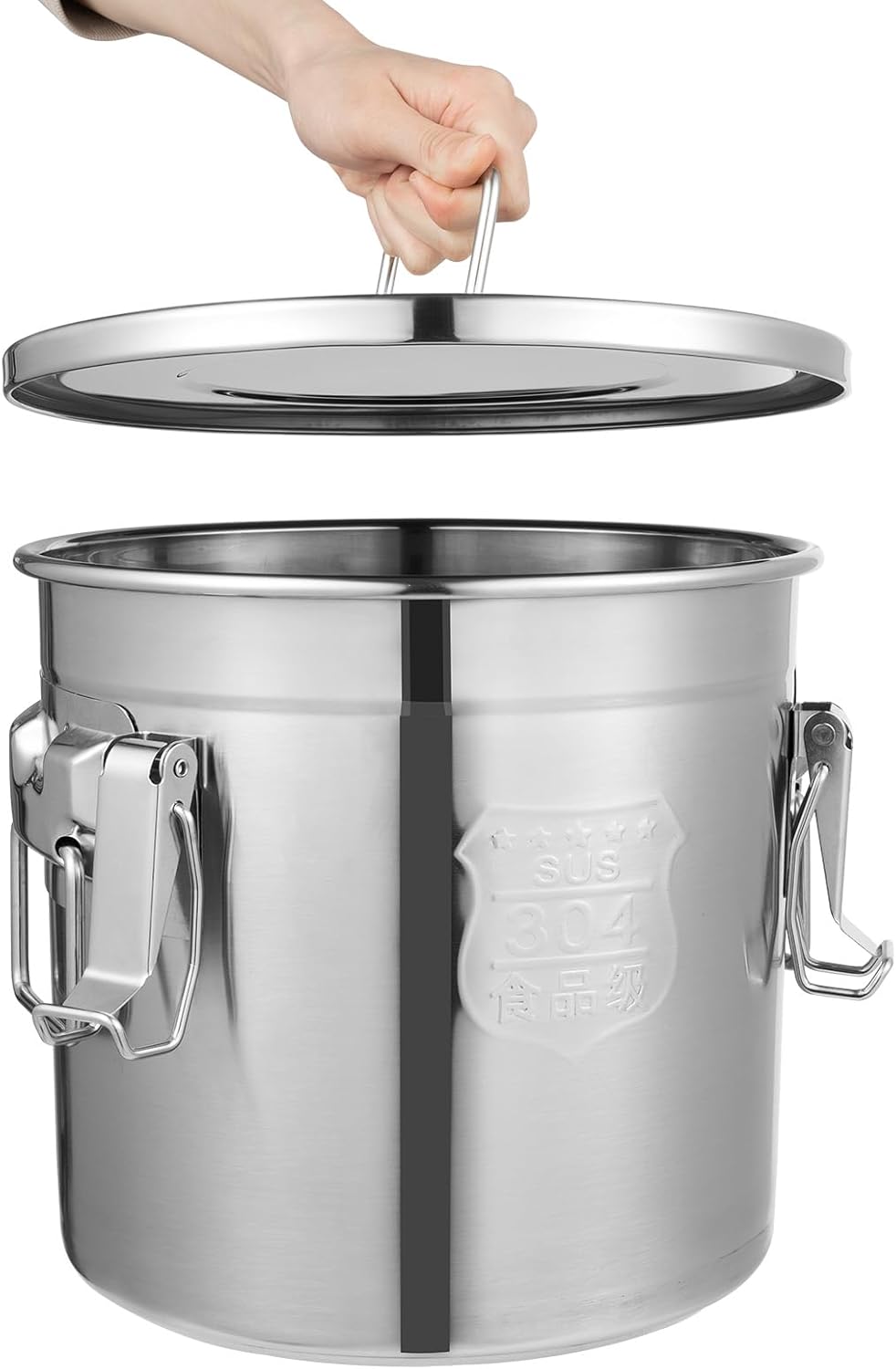 Metalspand til f.eks. olie - 12 liter