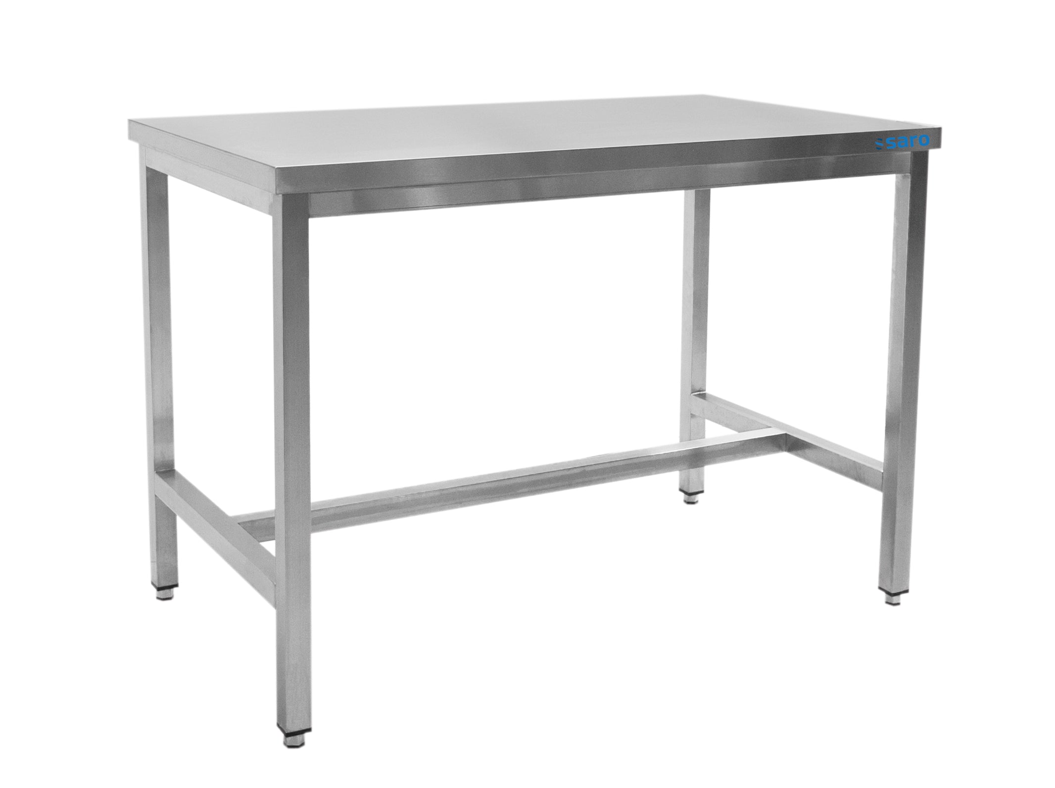SARO Bord i rustfrit stål, uden underhylde - 700 mm dybde, 800 mm
