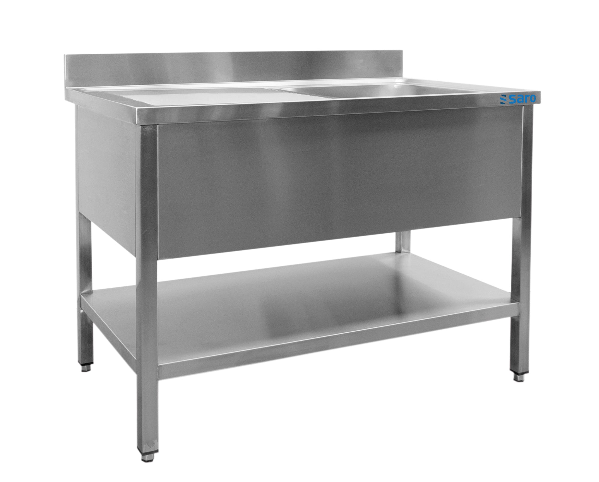 SARO Vask med 1 håndvask, venstre - 700 mm dybde, 1000 mm