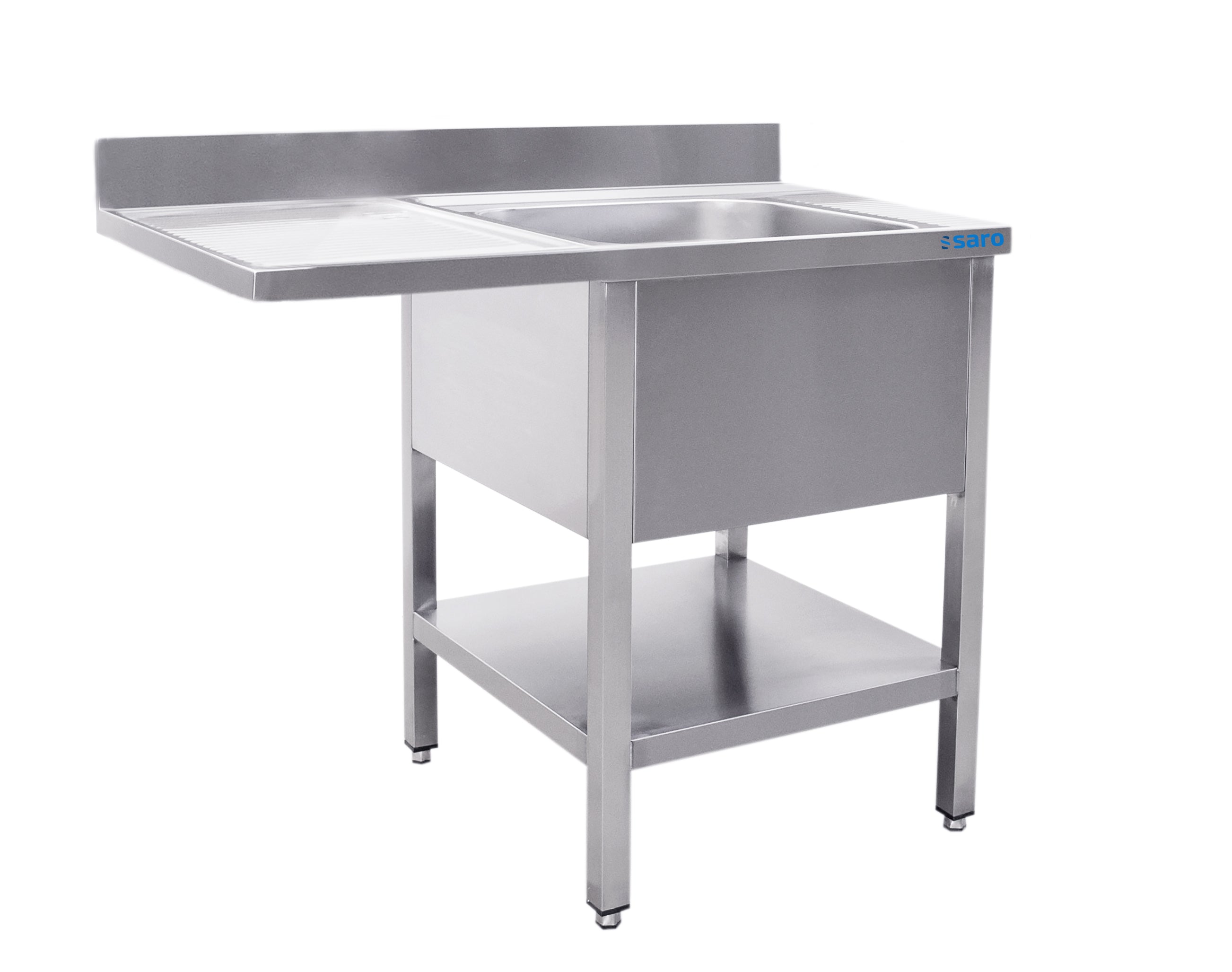 SARO Vaskstation med 1 håndvask, højre - 700 mm dybde, 1200 mm