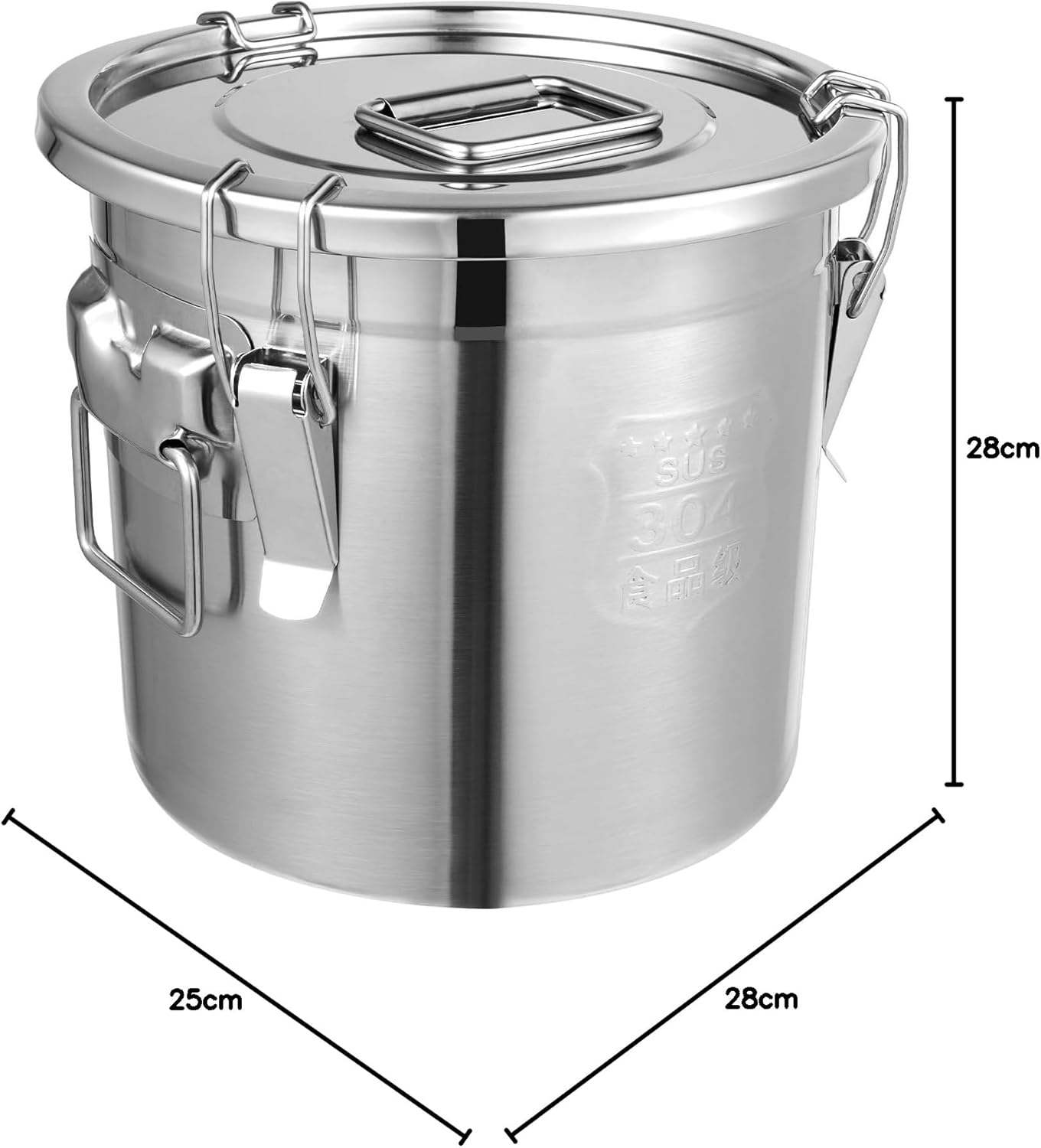 Metalspand til f.eks. olie - 12 liter