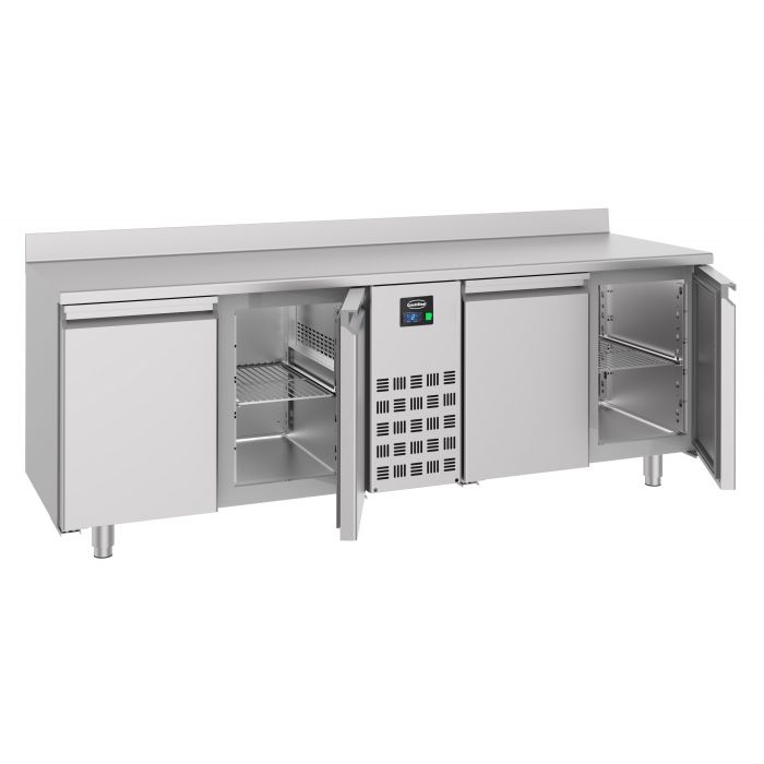 Kølebord - 4 Døre - Med bagkant - Monoblock