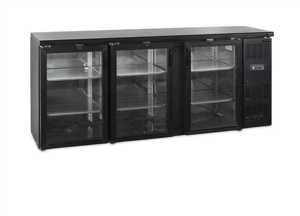 Backbar / Bar køleskab - 3 glaslåger - CBC310G