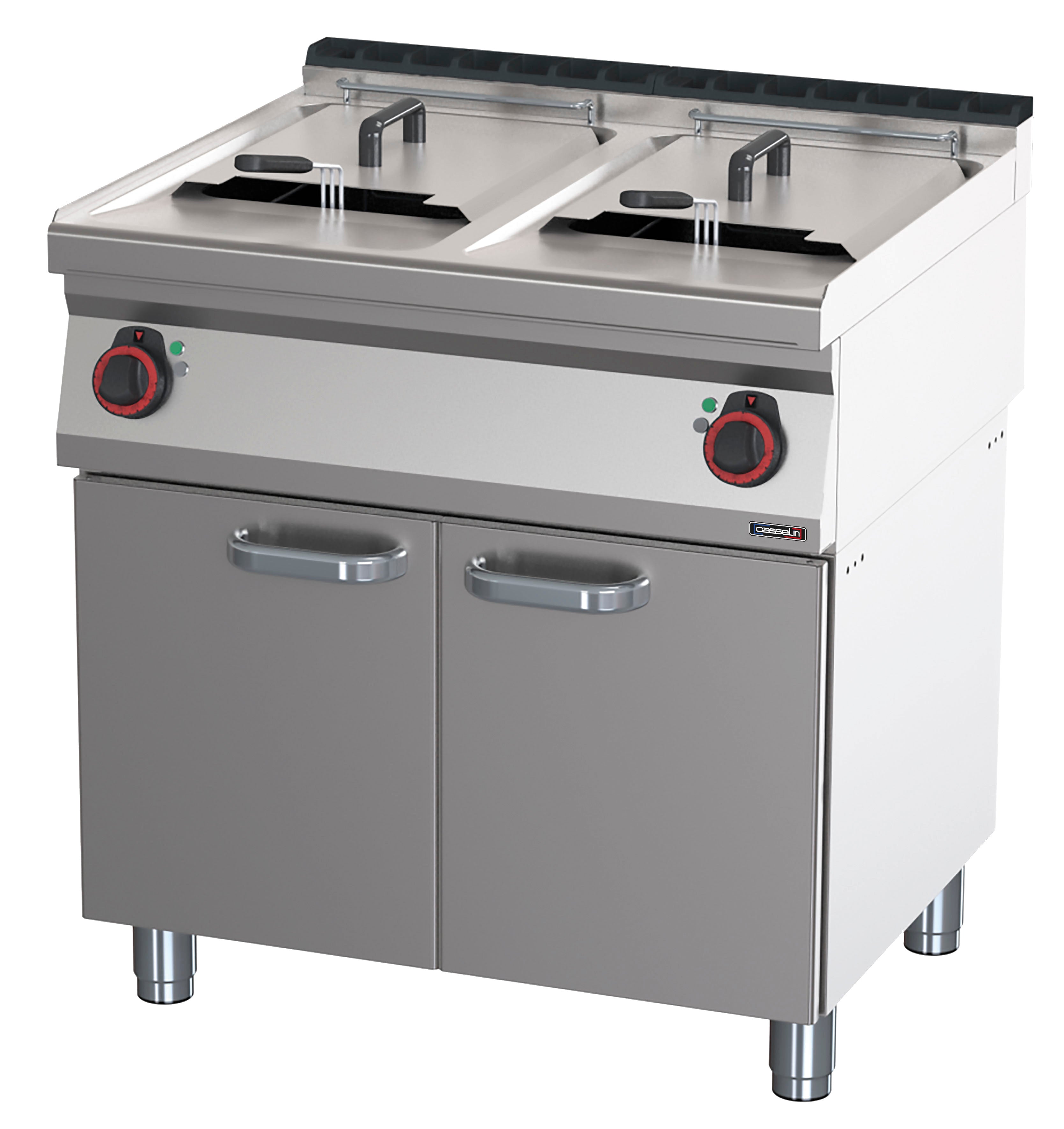 Friture 2 x 17 liter med åbent skab 80 cm