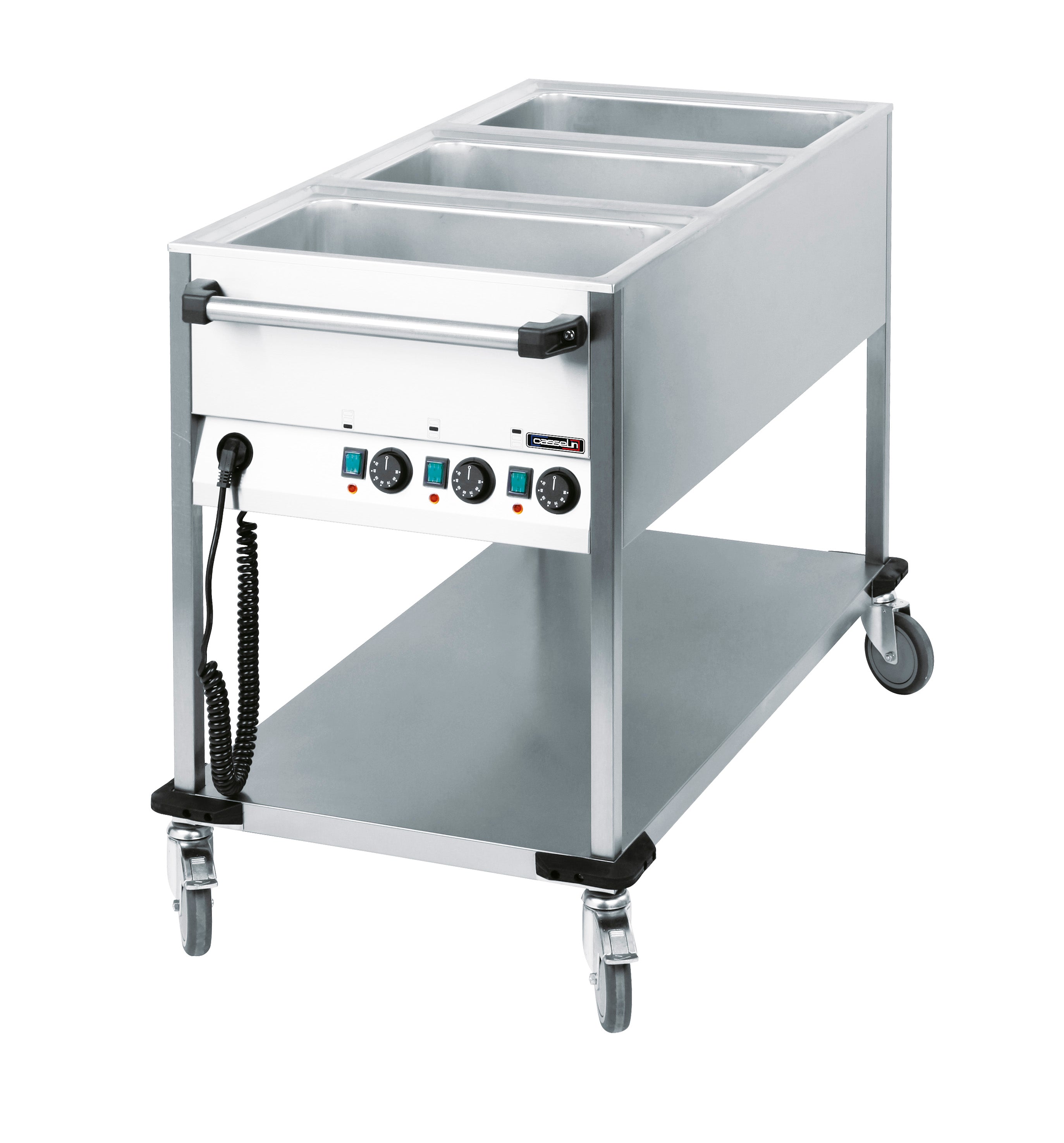 Bain-marie vogn vandopvarmet 3 x GN 1/1