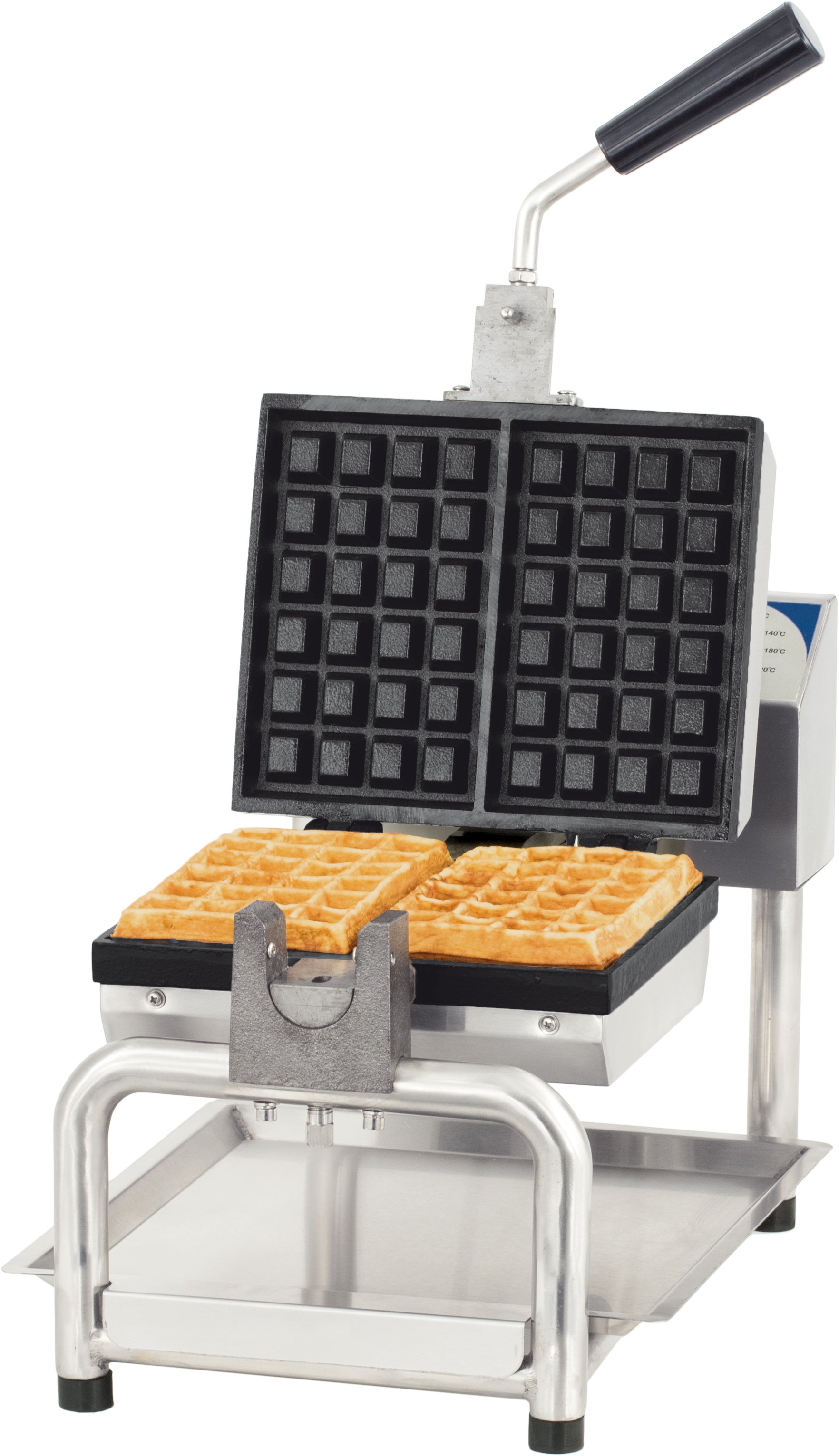 Professionel vaffelmaskine 180° åbning
