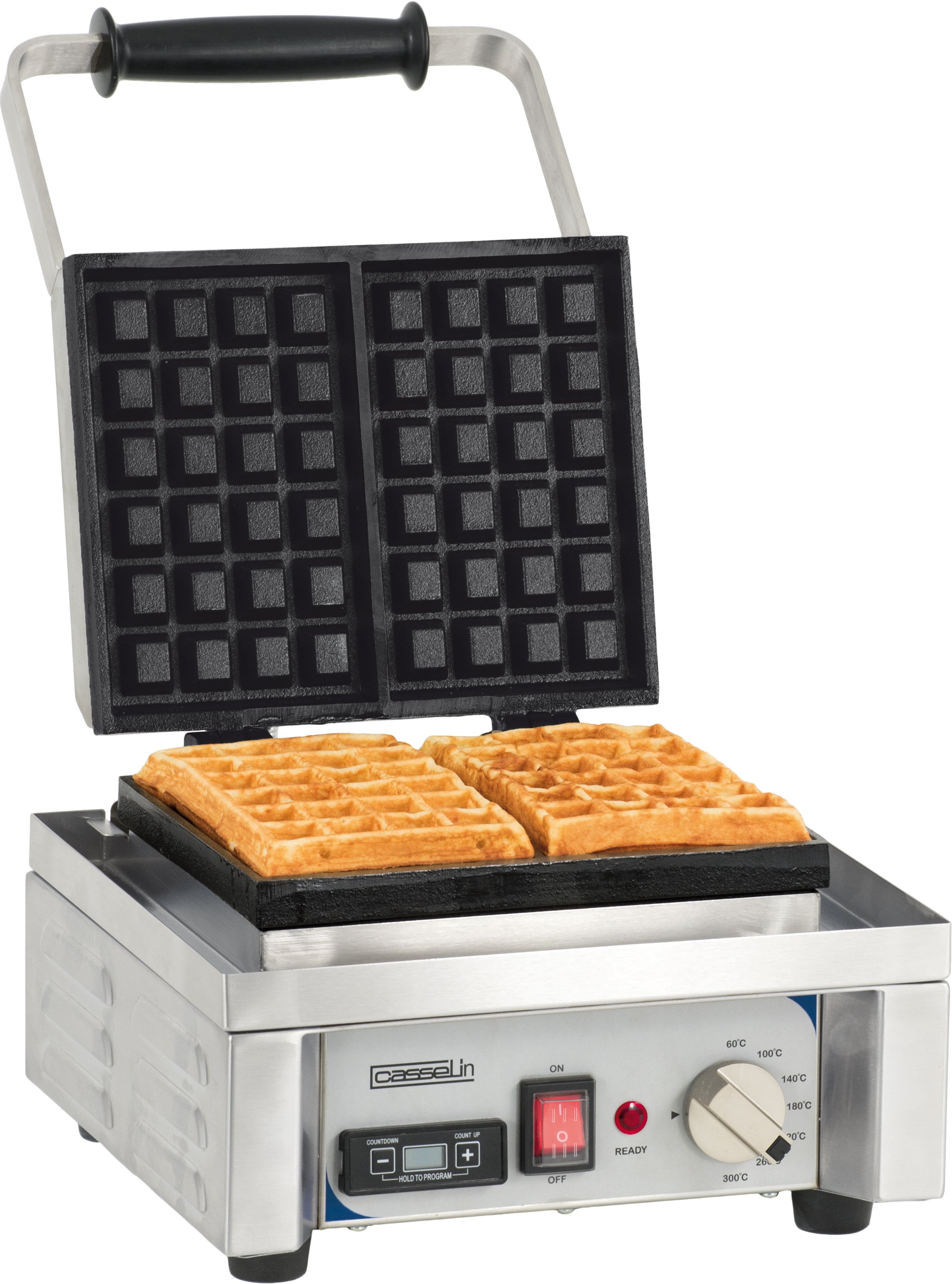 Professionel vaffelmaskine 90° åbning