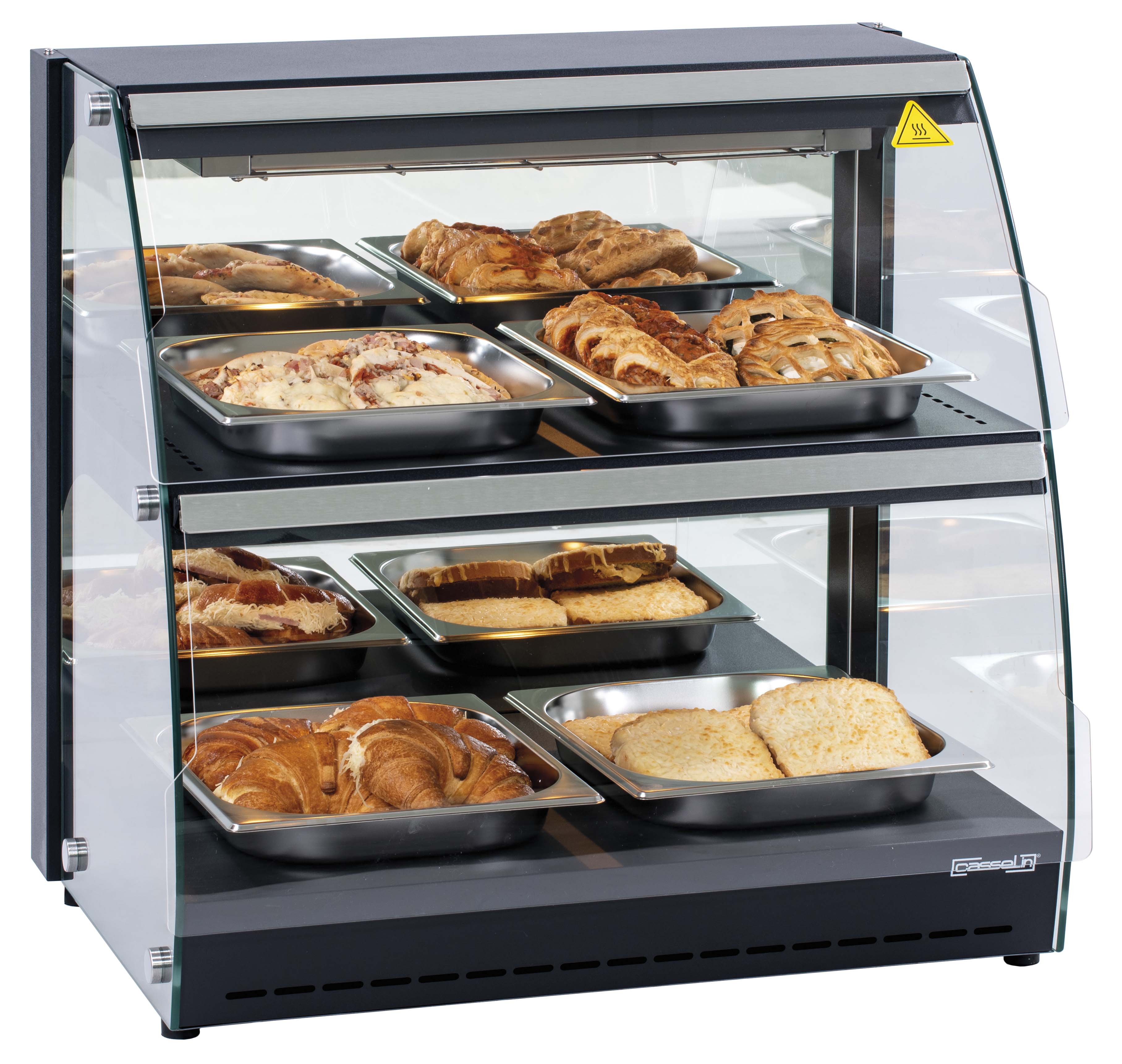Selvbetjent opvarmet vitrine 100 L