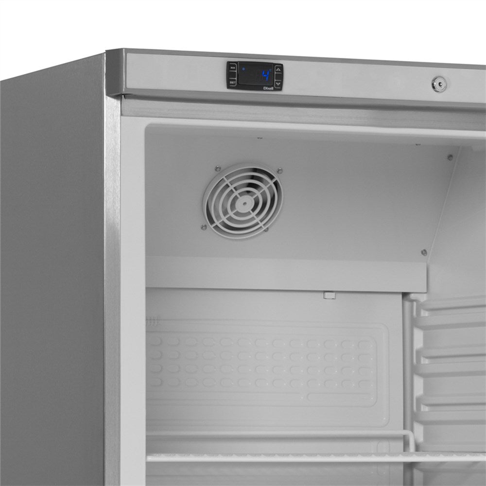 Lagerkøleskab - 350 liter - rustfrit stål - UR400X1