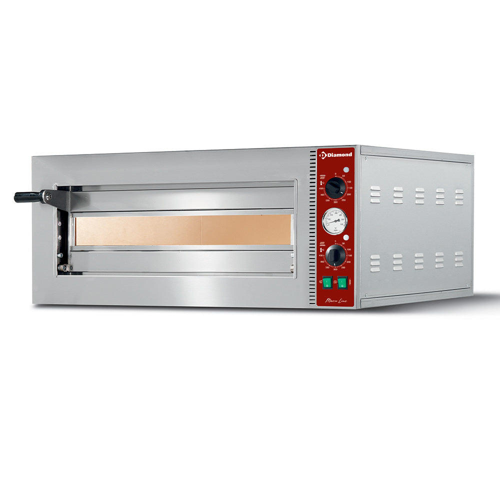 Pizzaovn Ø 420 mm, kammer 420x420xh140 mm