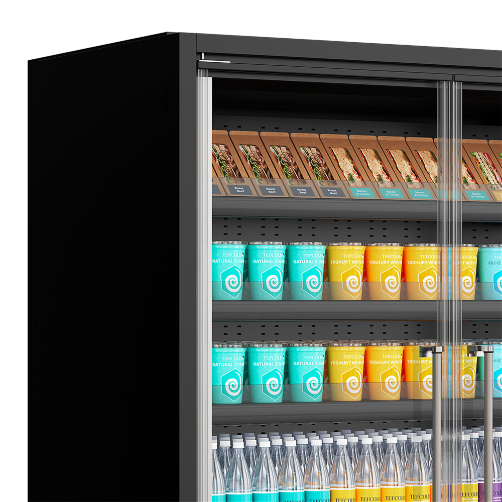 Multideck køler til supermarked Galaxy+ GP20FGD Black