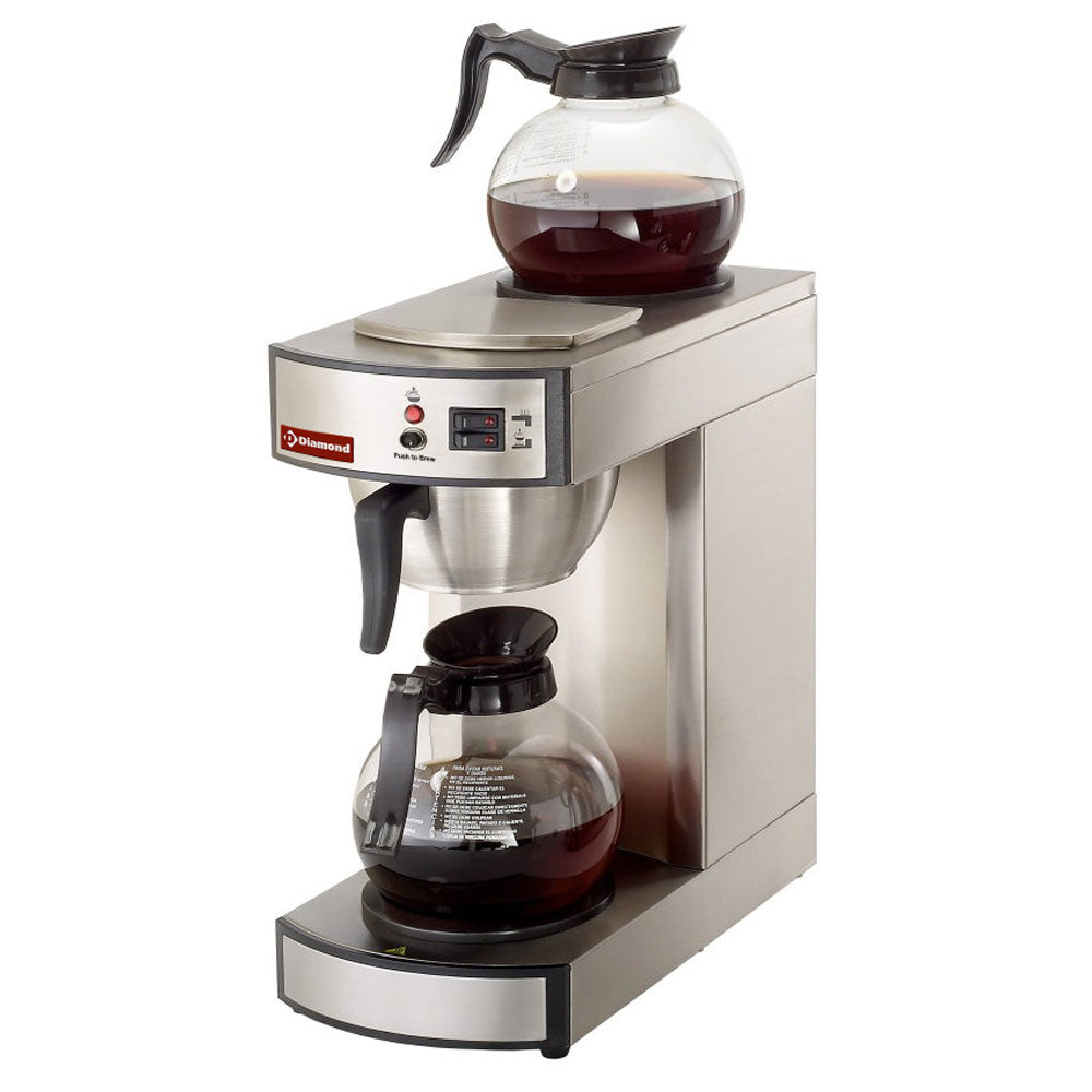 Kaffemaskine - 1 gruppe + 2 varmeplader - Automatisk