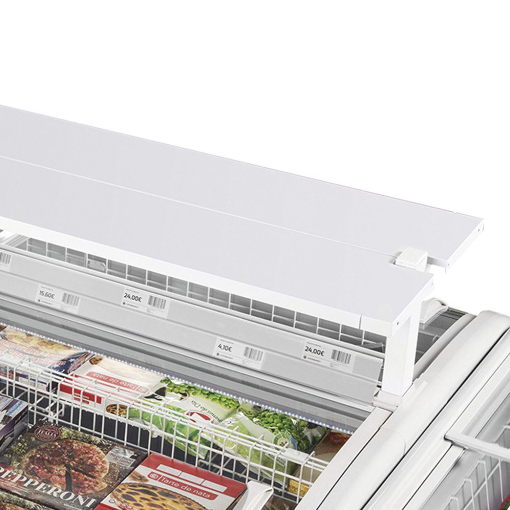 Supermarkedsfryser i antracit-TWIN HEAD A-F