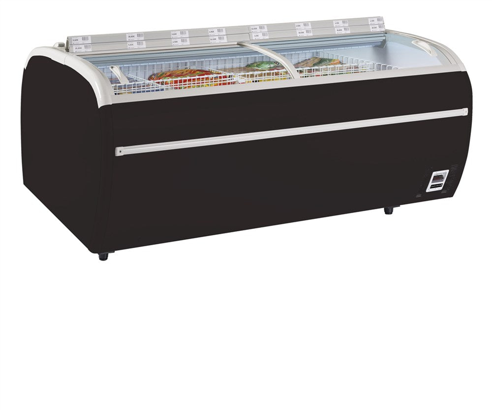 Supermarkedsfryser i sort-TWIN 220B-F
