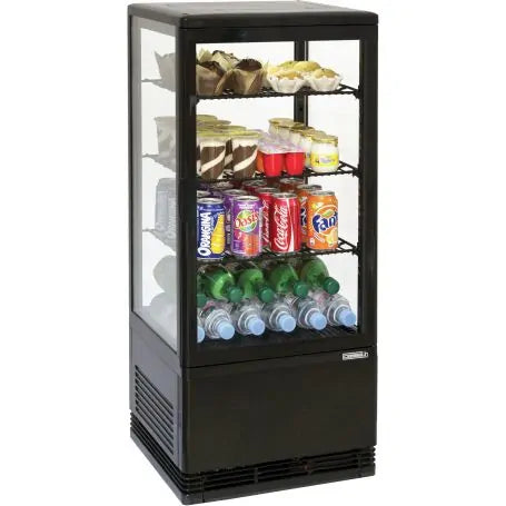 Kølemontre - 78 liter - Sort