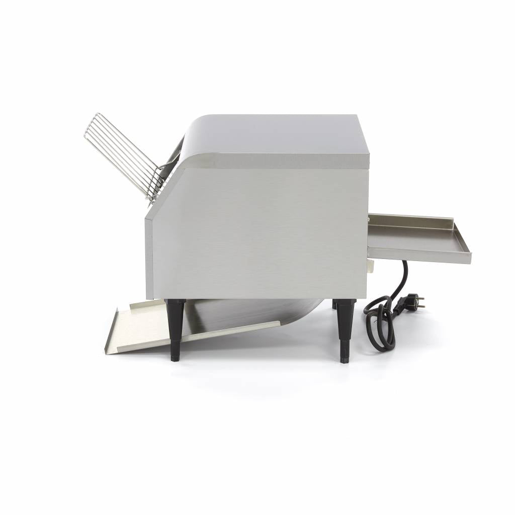 Brødrister / Conveyortoaster - 300 skiver/t - Justerbar hastighed - inkl. krummebakke