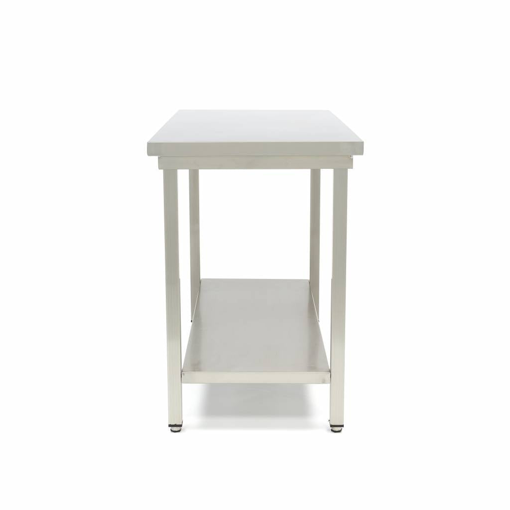 Bord i rustfrit stål - 80 x 70 cm - Justerbar højde