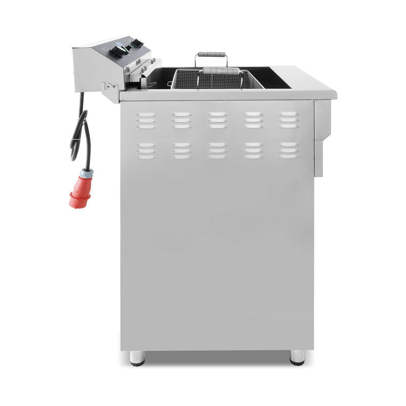 Friture - 45 Liter - 1 kurv - med aftapningshane - 400V