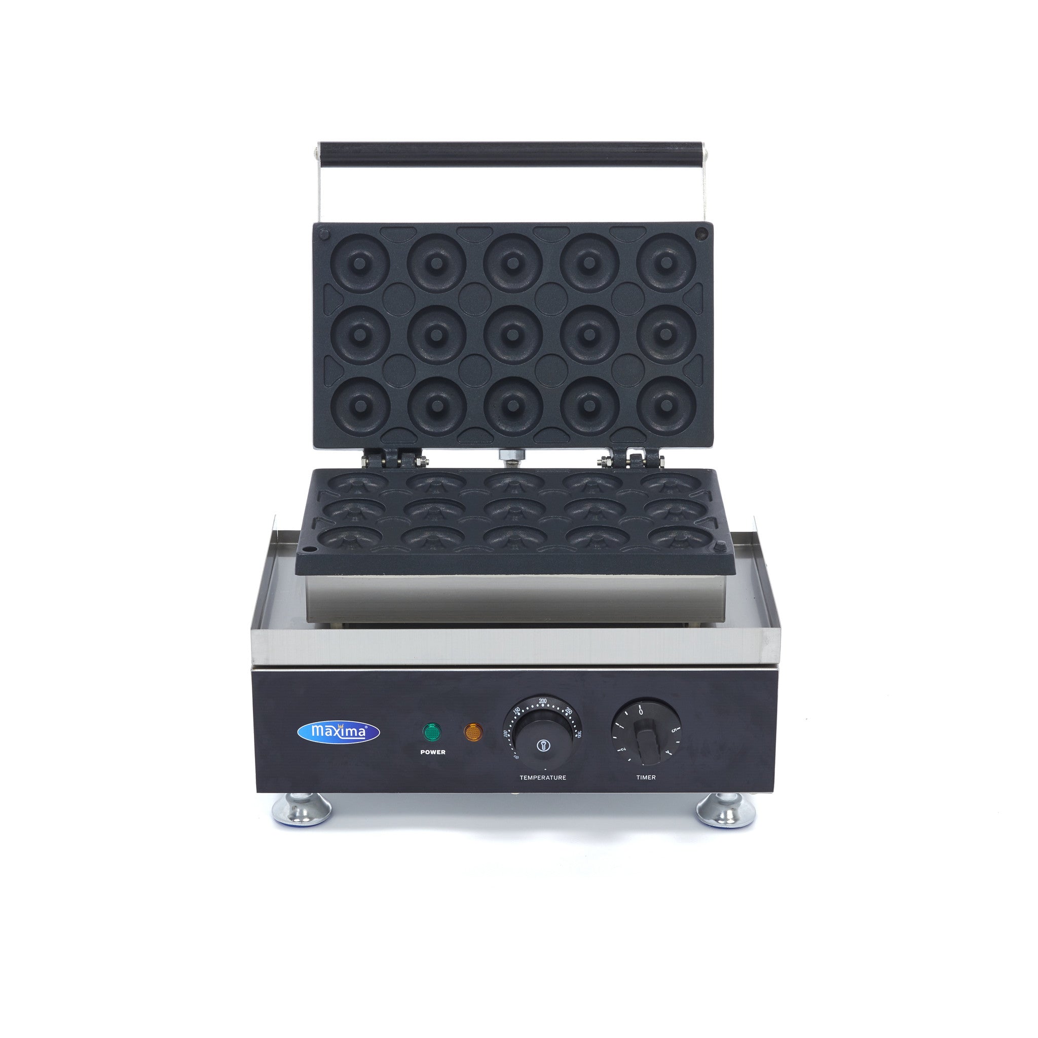Donut Maker - 15 Mini Donuts - Ø5cm - med indbygget timer