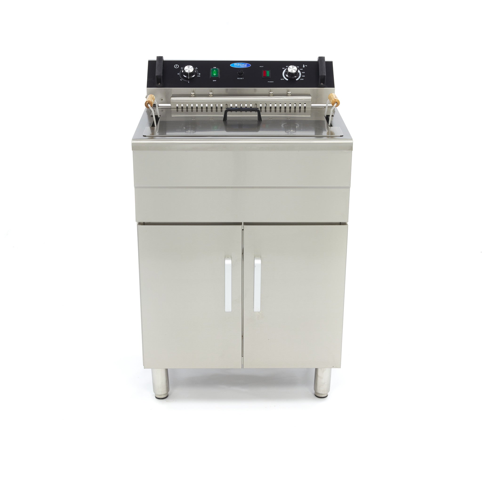 Friture - 30L - 1 kurv - med aftapningshane og stativ