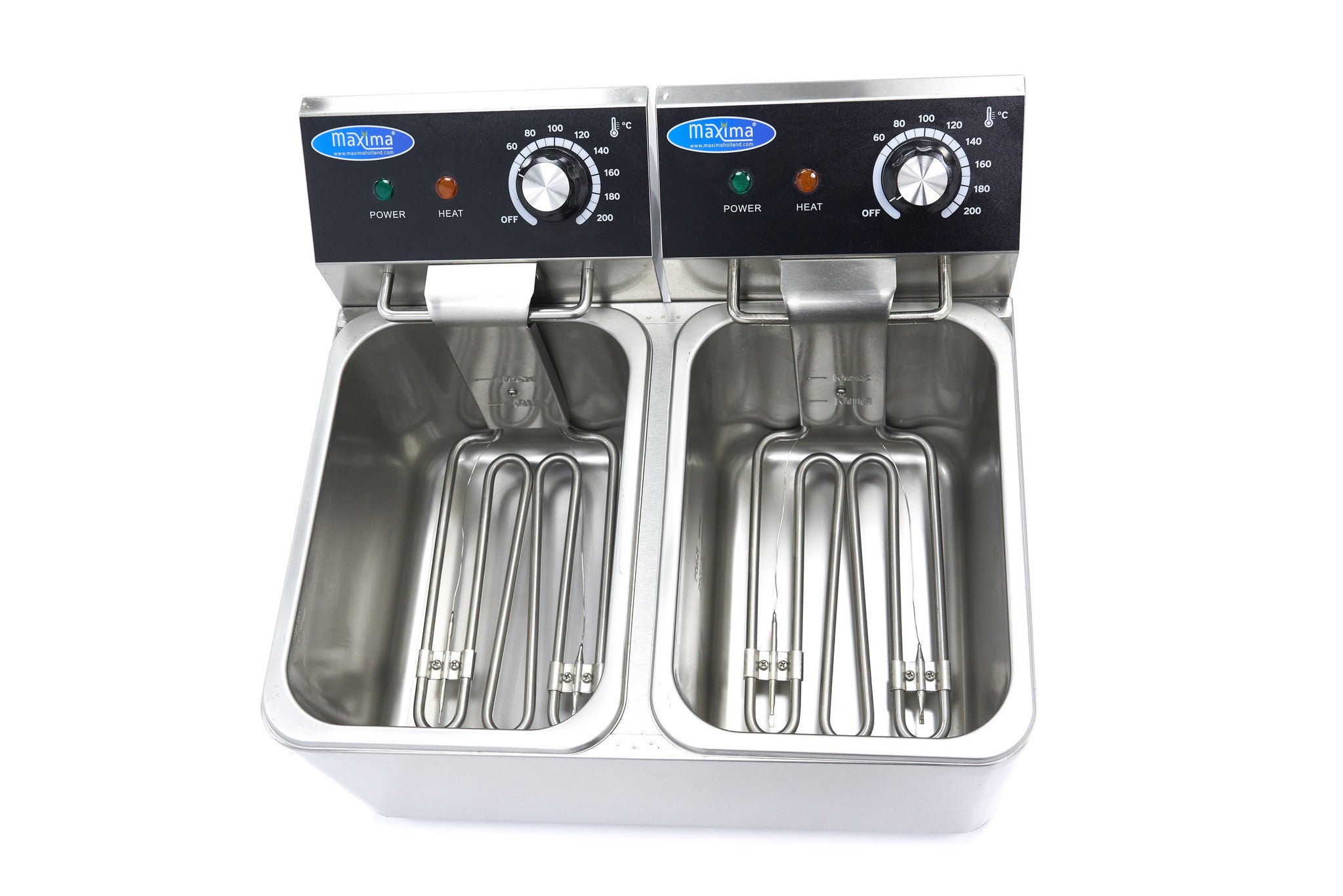 Friture - 2 x 4L - 2 kurve - op til 1,5 kg pommes frites