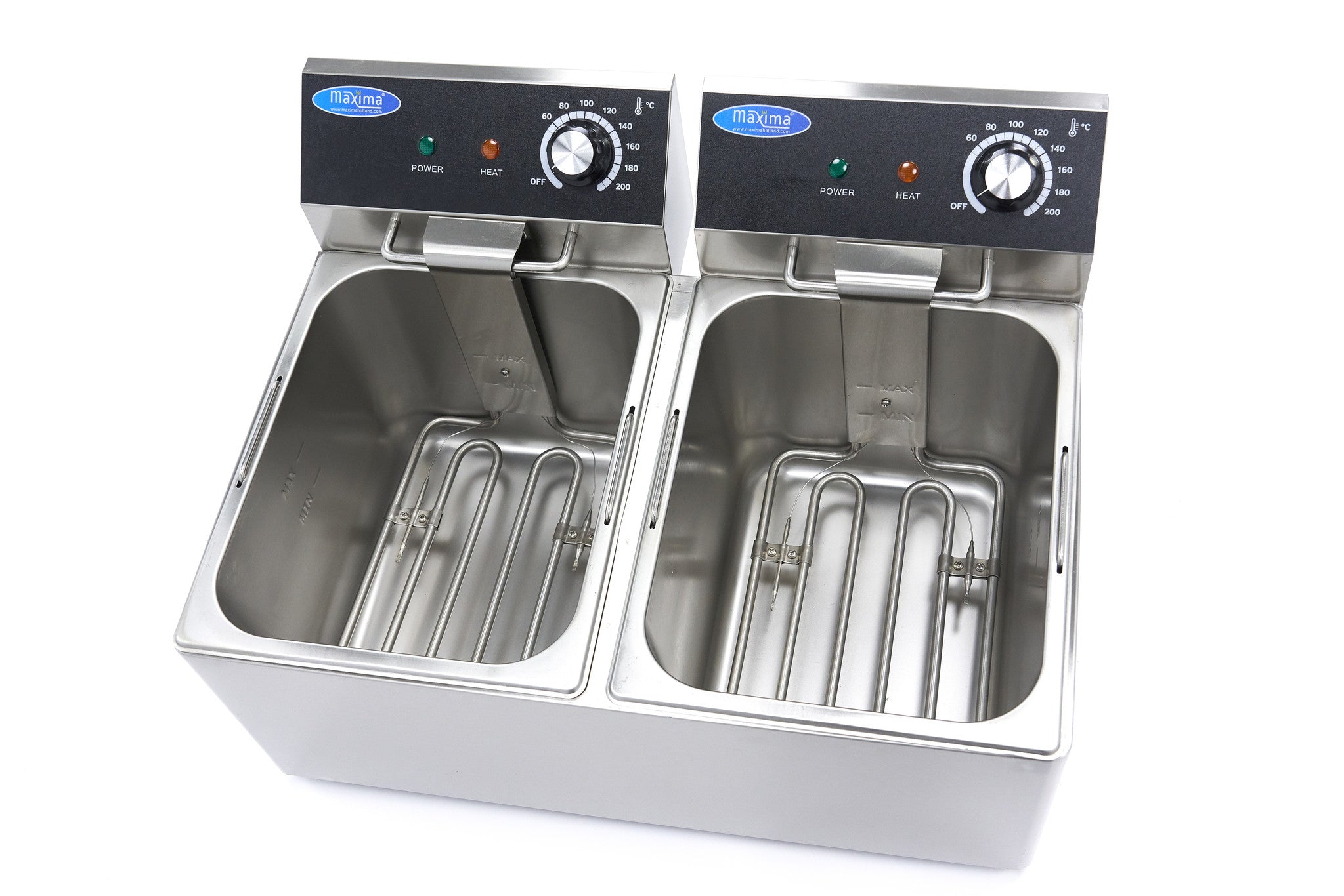 Friture - 2 x 8L - 2 kurve - op til 2,8 kg pommes frites