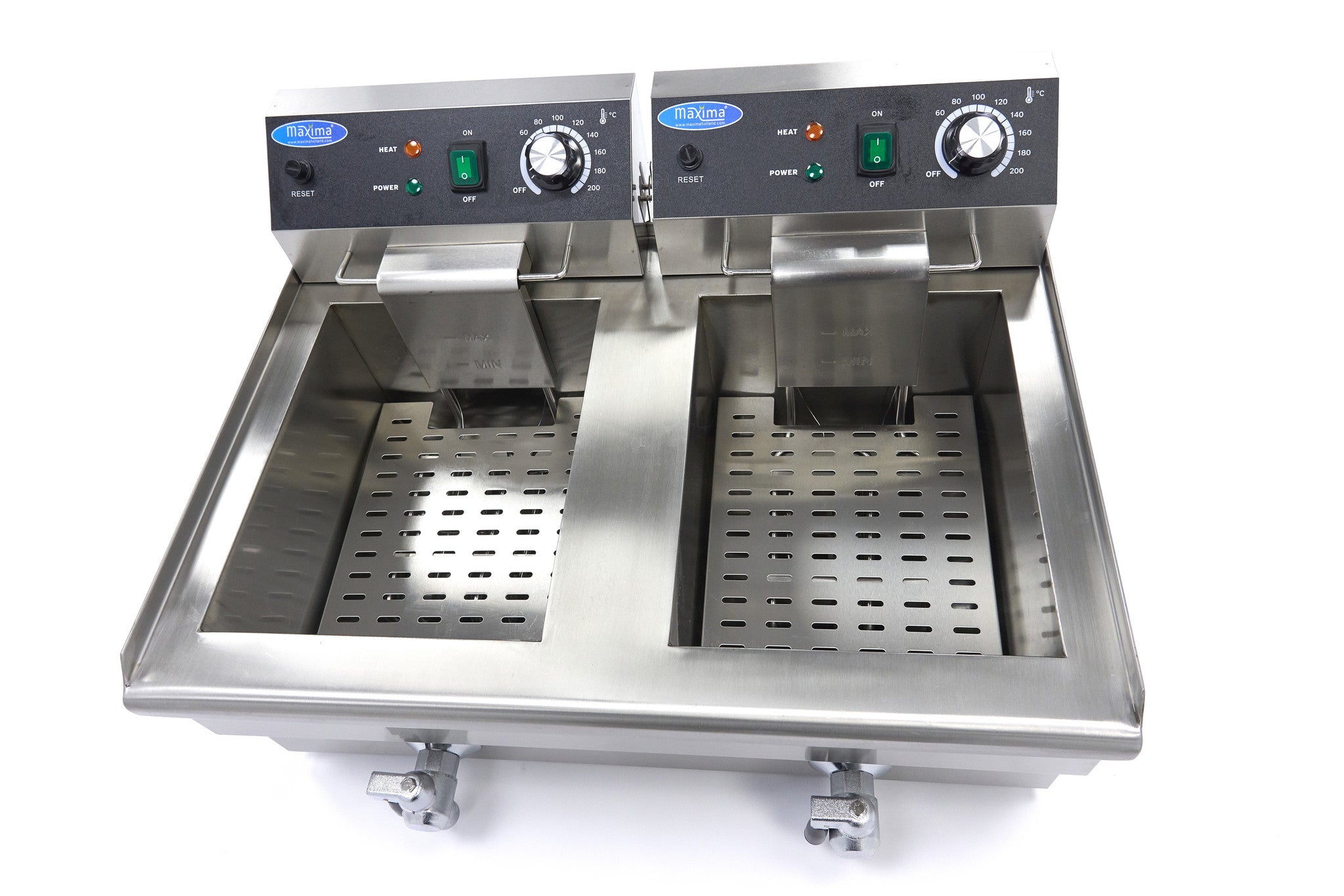 Friture - 2 x 13L - 2 kurve - med aftapningshane