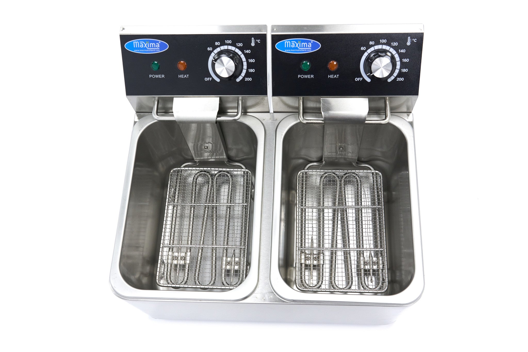 Friture - 2 x 4L - 2 kurve - op til 1,5 kg pommes frites