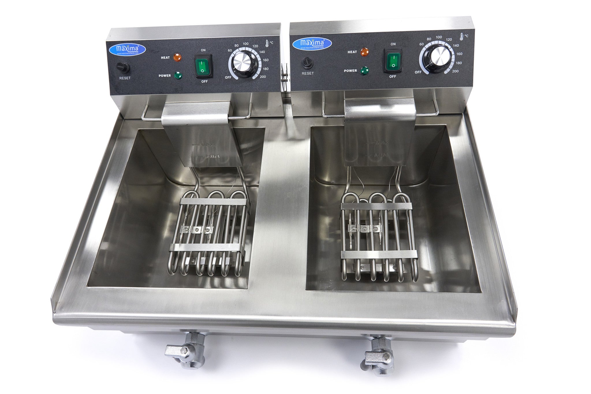 Friture - 2 x 13L - 2 kurve - med aftapningshane