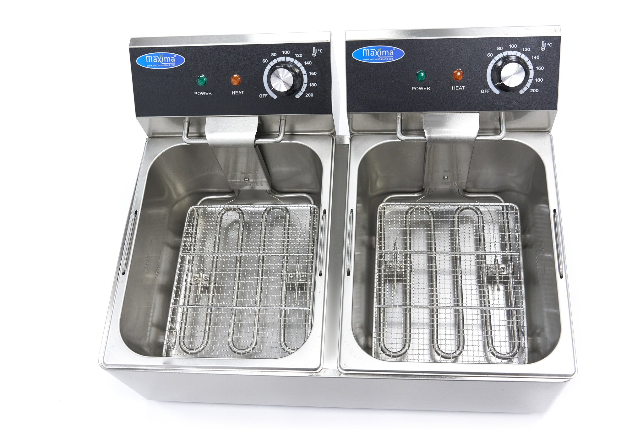 Friture - 2 x 6L - 2 kurve - op til 1,8 kg pommes frites