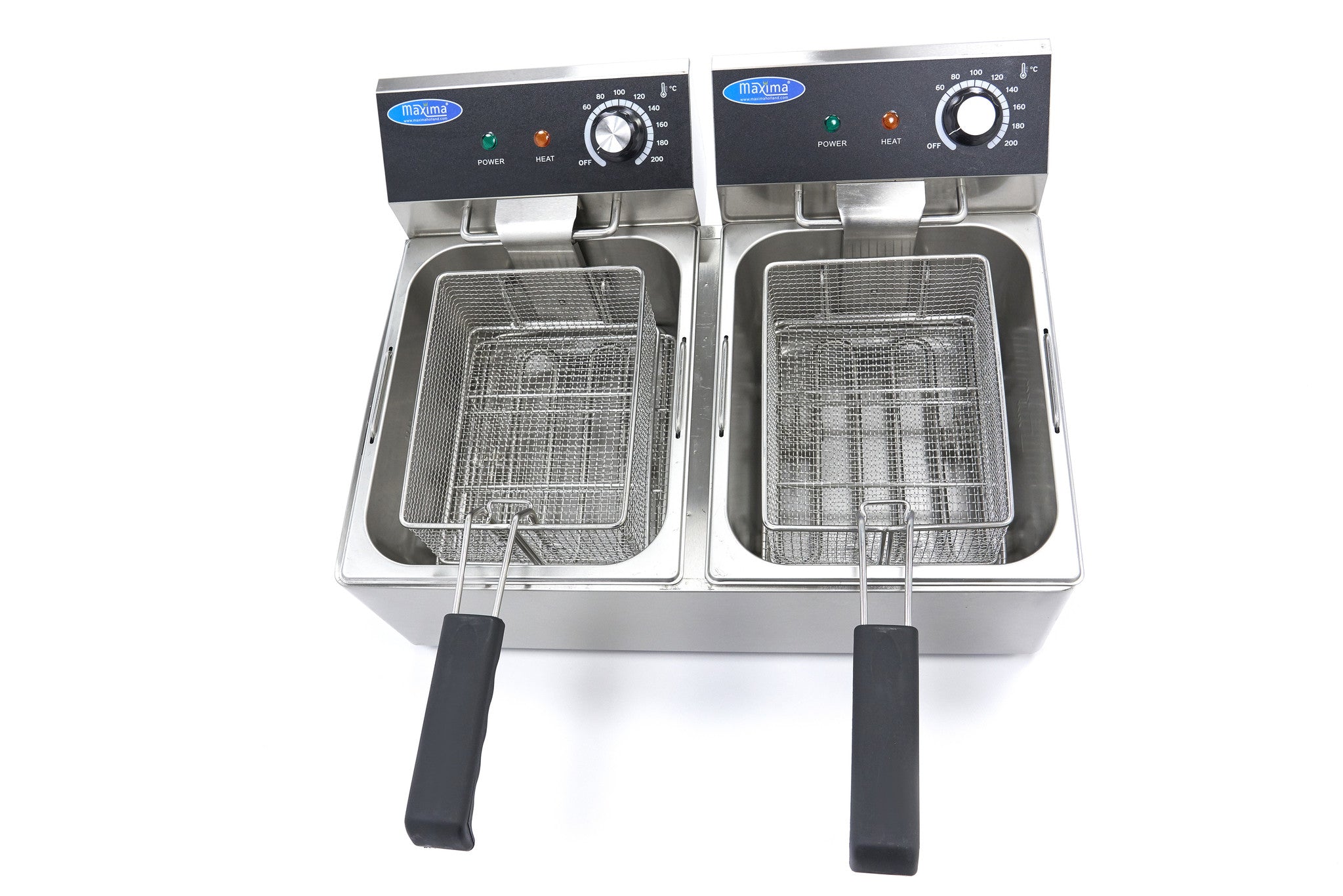 Friture - 2 x 6L - 2 kurve - op til 1,8 kg pommes frites