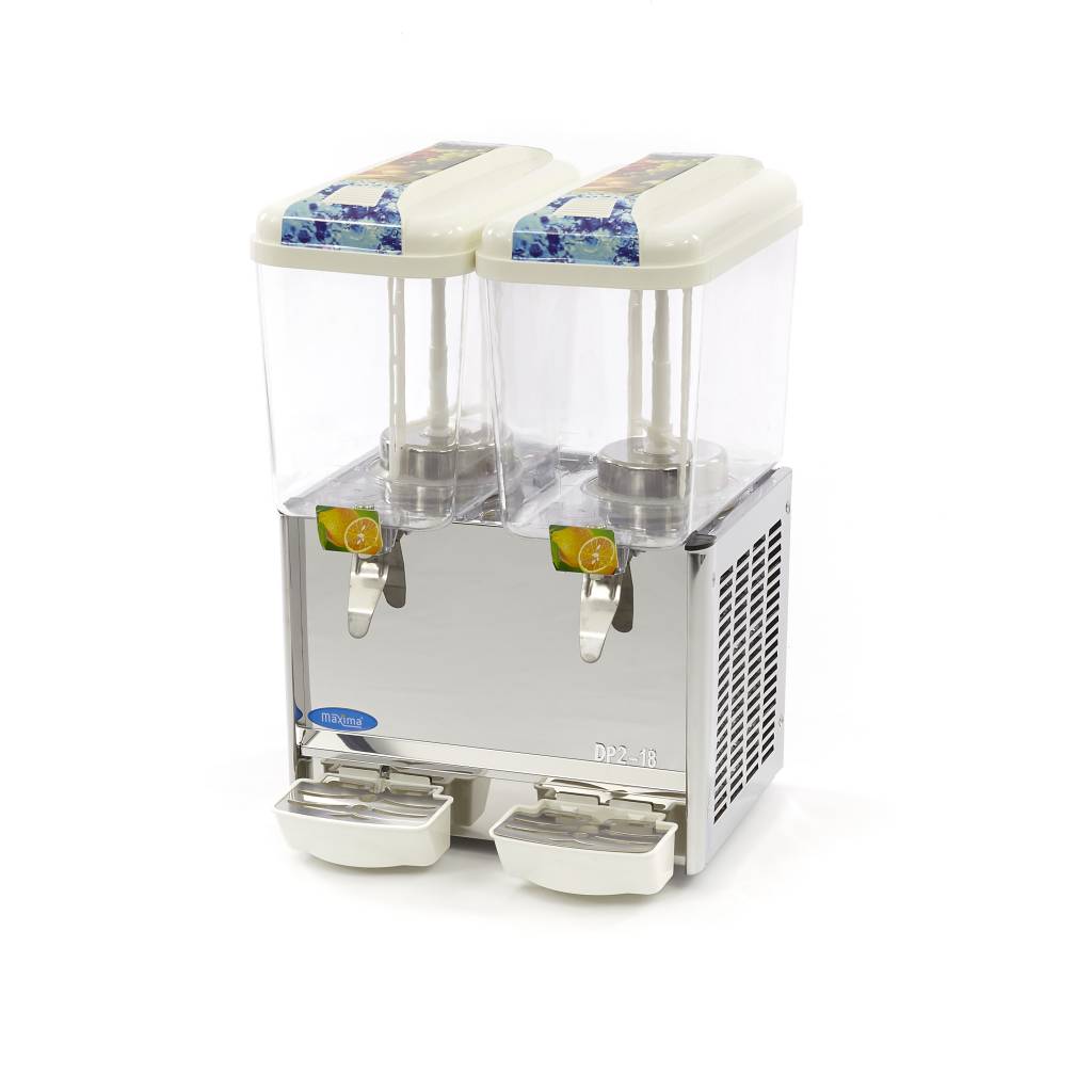 Drikkevaredispenser - 2 x 18L - Elektrisk - inkl omrøringsmekanisme (Sommertilbud)