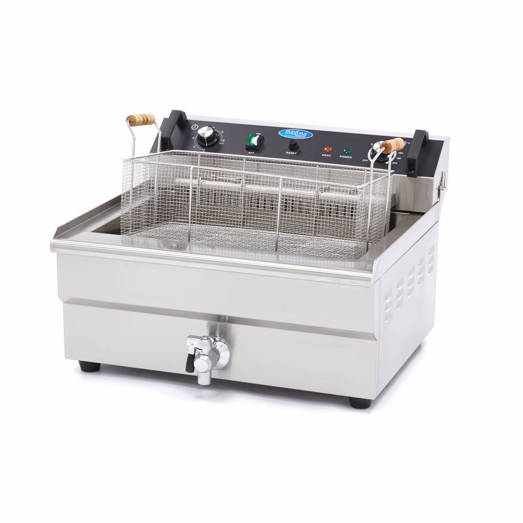 Friture - 30L - 1 kurv - med aftapningshane