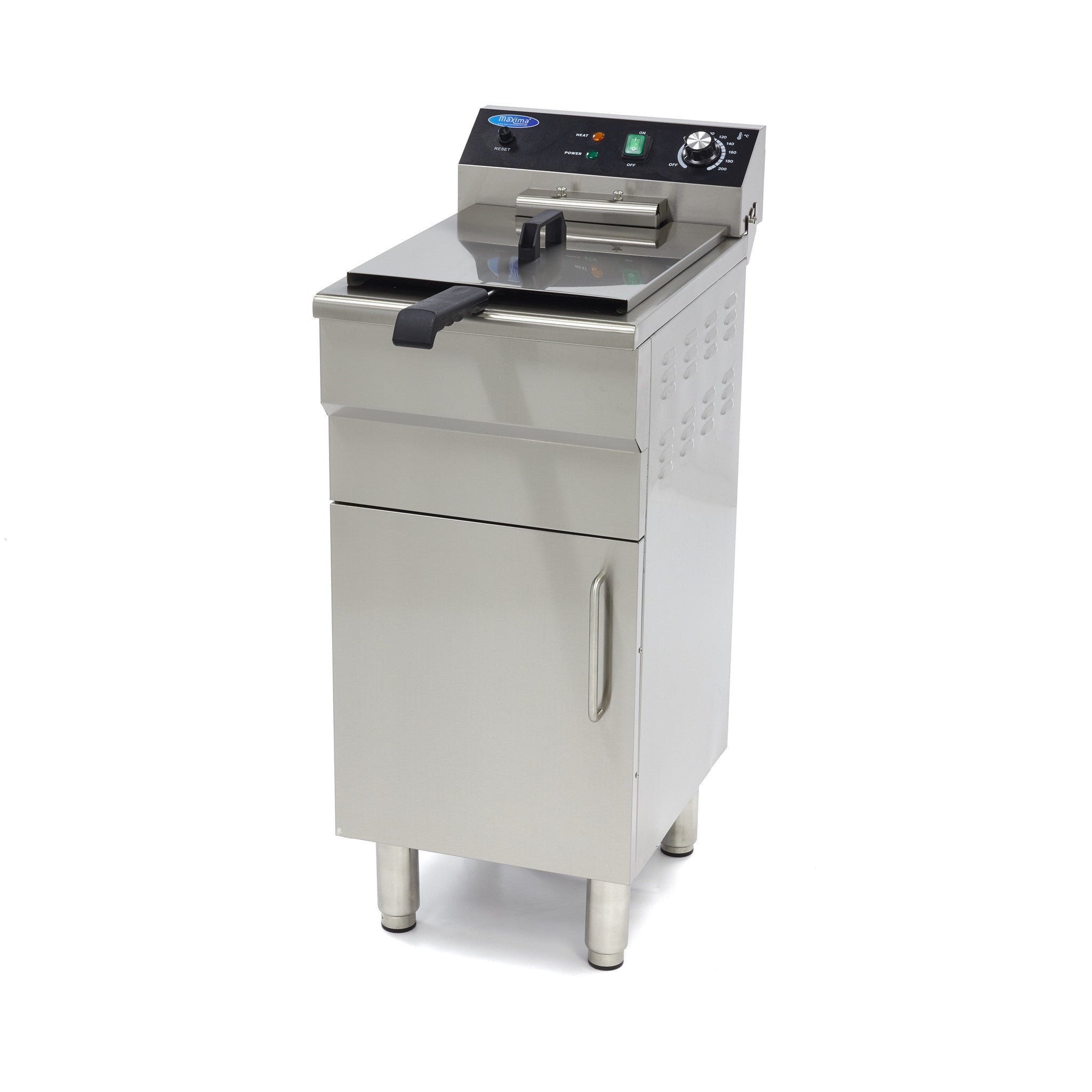 Friture - 16 Liter - 1 kurv - med aftapningshane og underbord