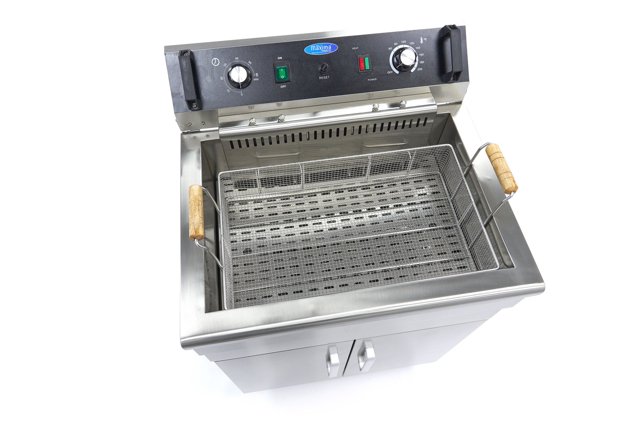 Friture - 30L - 1 kurv - med aftapningshane og stativ