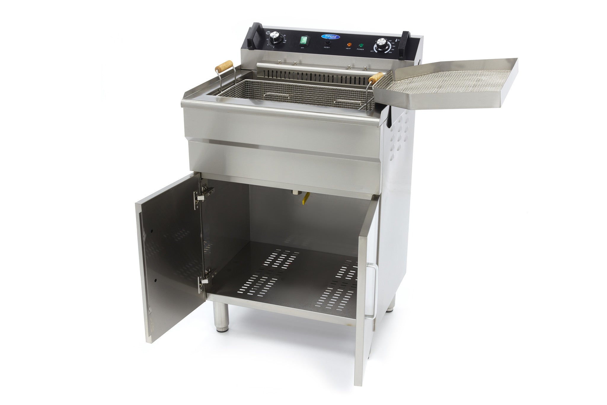 Friture - 35L - 1 kurv - med aftapningshane - 400V