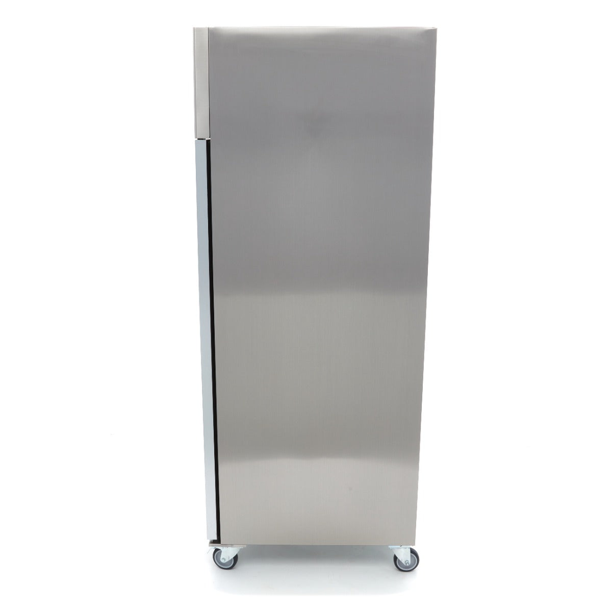 Fryser - 600L - 3 justerbare hylder (2/1GN) - Rustfrit stål - med glasdør