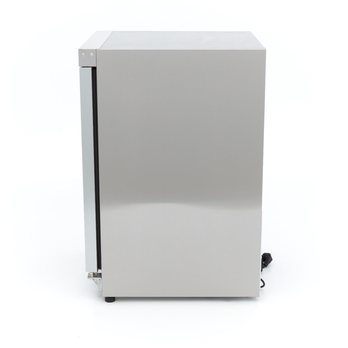 Fryser - 200L - Rustfrit stål - med glasdør