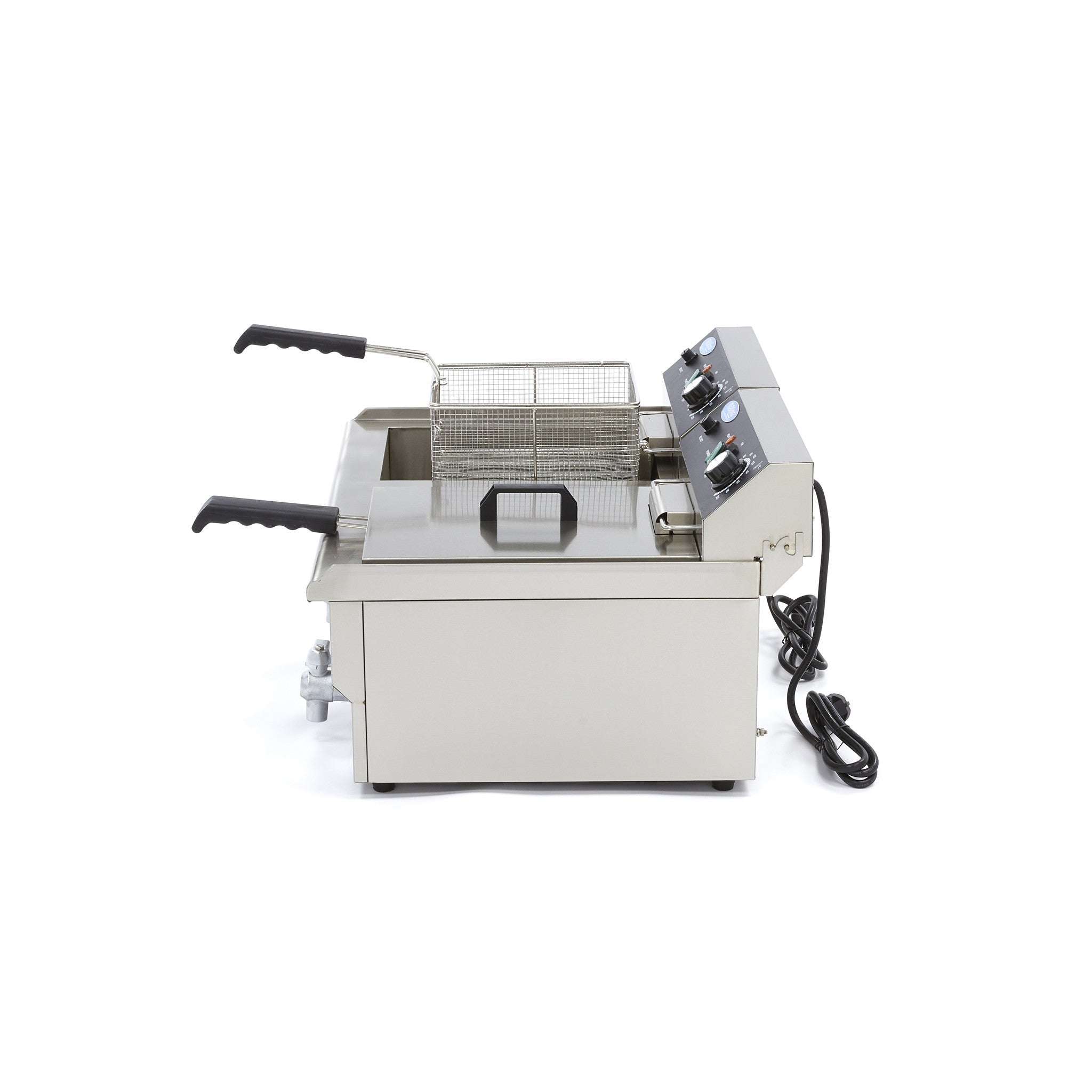 Friture - 2 x 16L - 2 kurve - med aftapningshane (Sommertilbud)