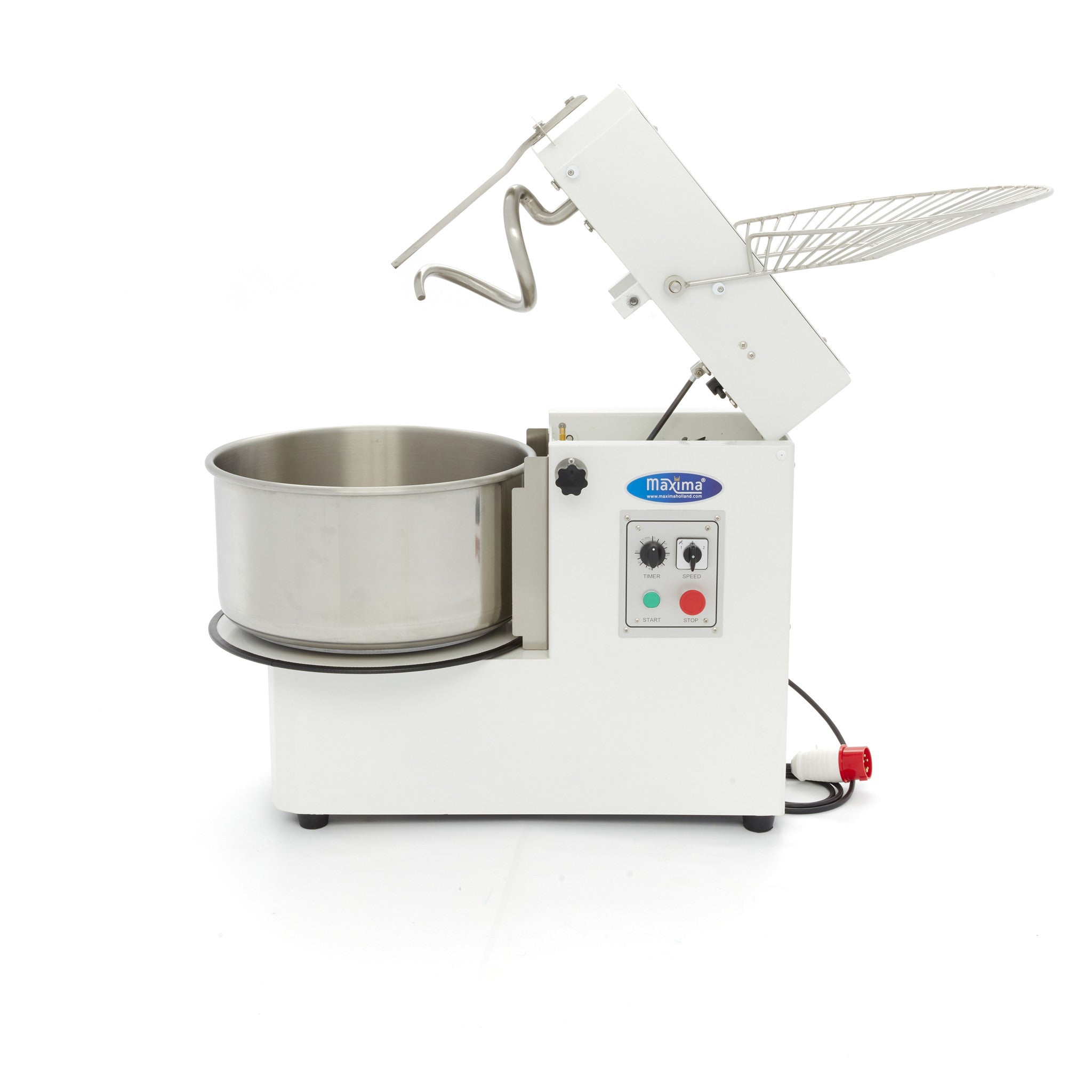 Dejblander - 50L - 30kg Dej - 2 hastigheder - Aftagelig skål - 400V
