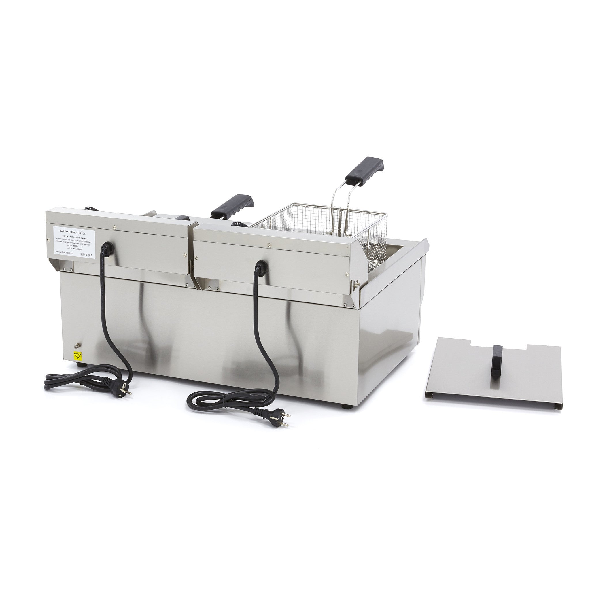 Friture - 2 x 16L - 2 kurve - med aftapningshane (Sommertilbud)