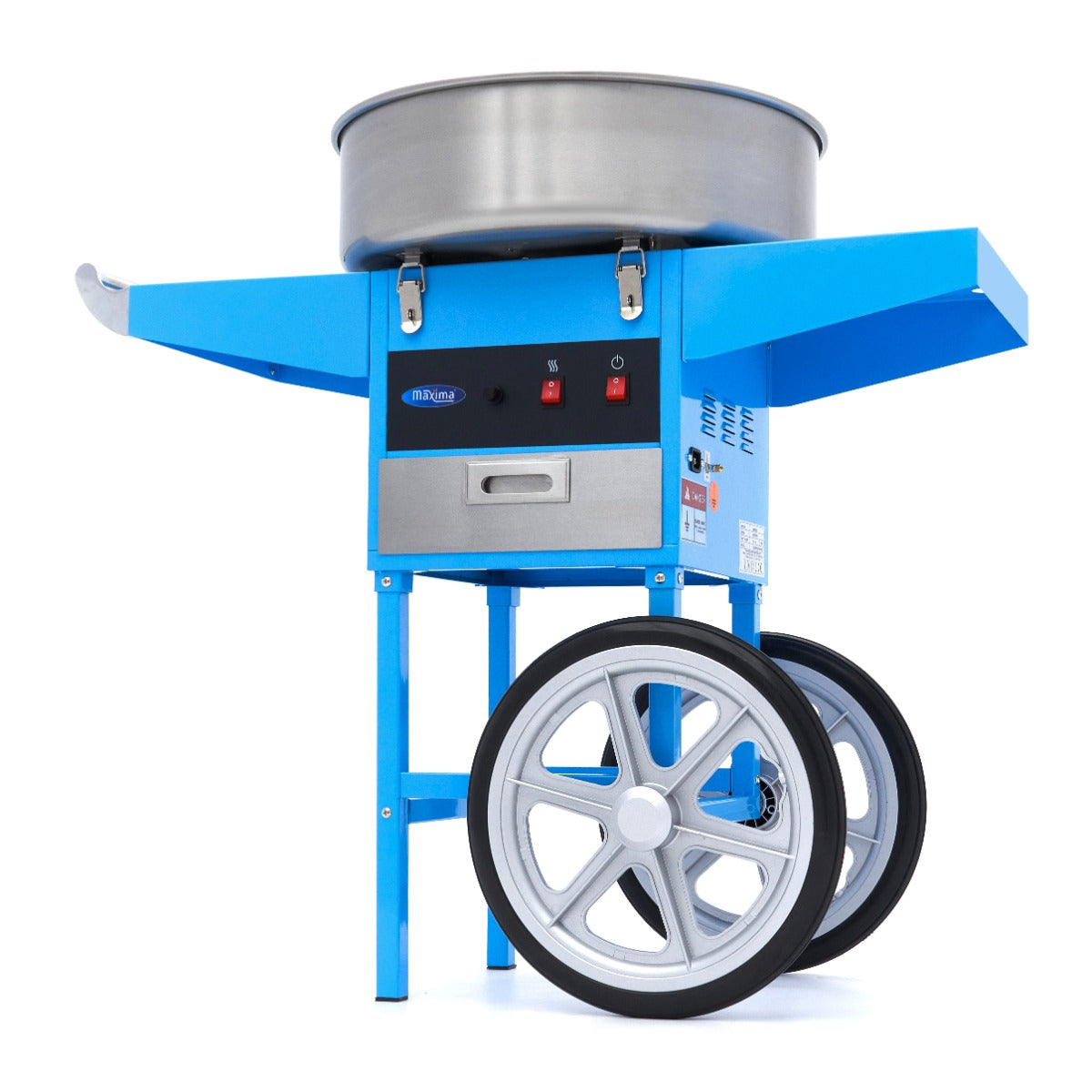 Candy Floss Machine – Ø 52cm – Blå – med vogn