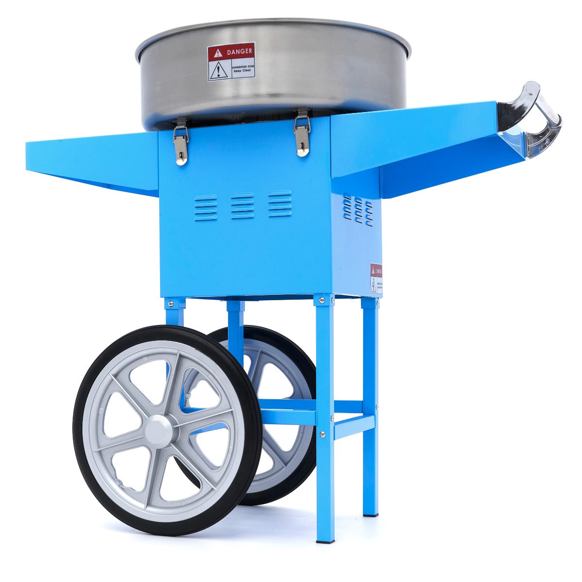 Candy Floss Machine – Ø 52cm – Blå – med vogn